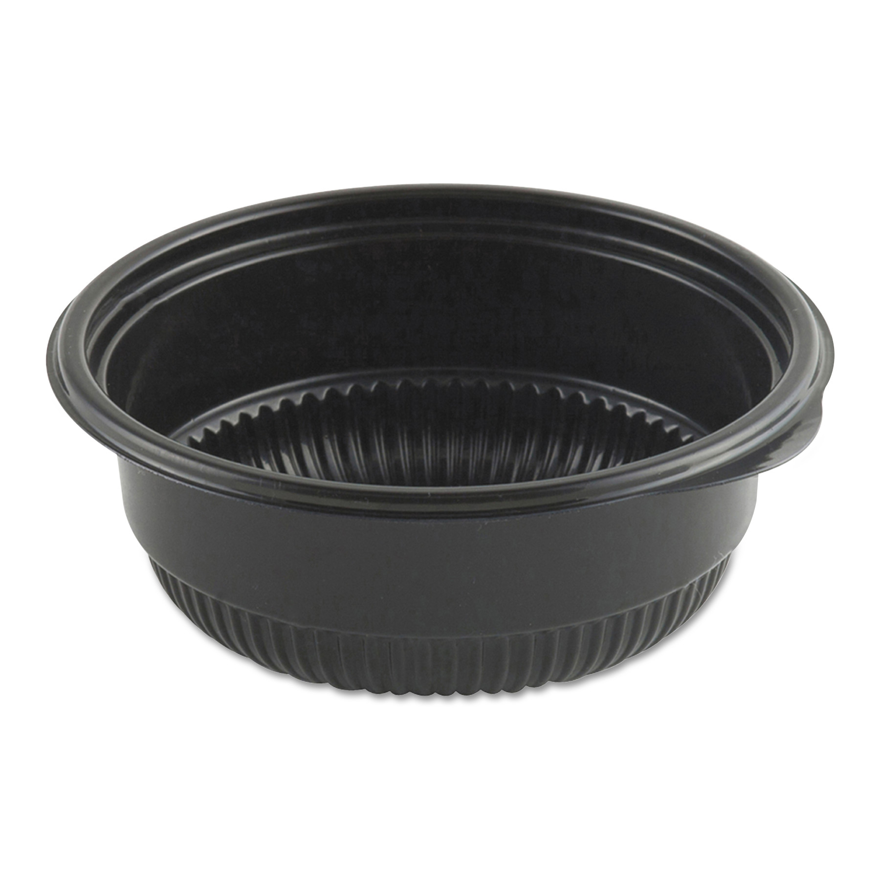 33oz 3-Compartment Black Container (150 pcs) - Eatery Outlet