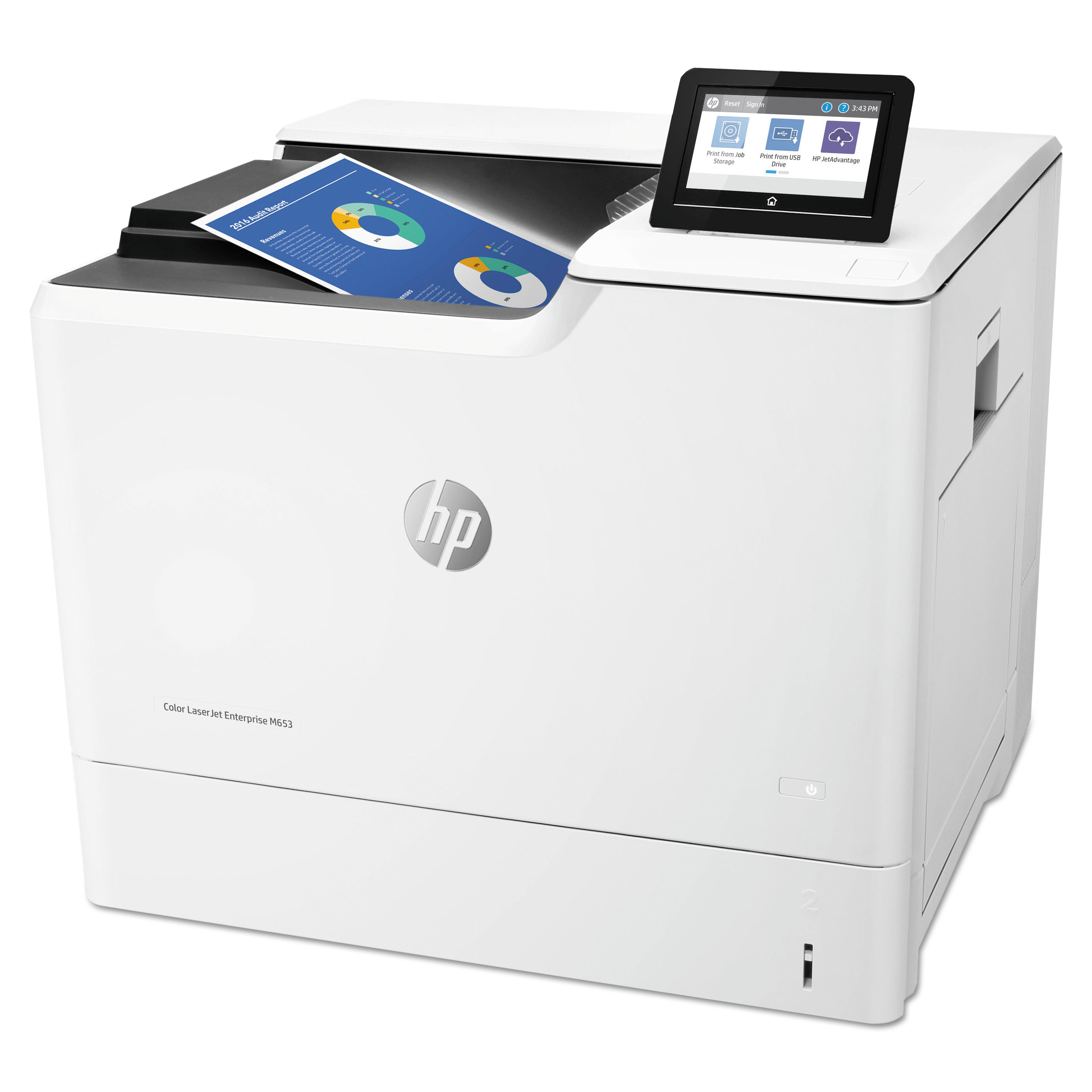 Color LaserJet Enterprise M653dn Laser Printer