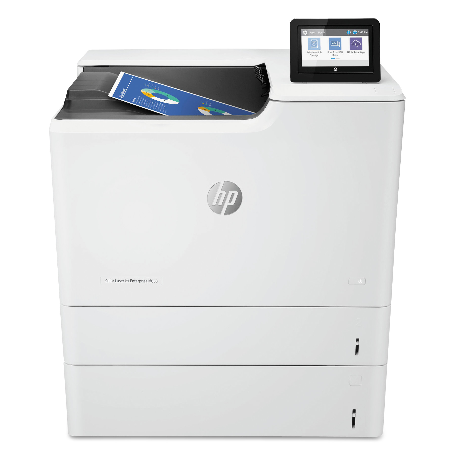  HP J8A05A#BGJ Color LaserJet Enterprise M653x Wireless Laser Printer (HEWJ8A05A) 