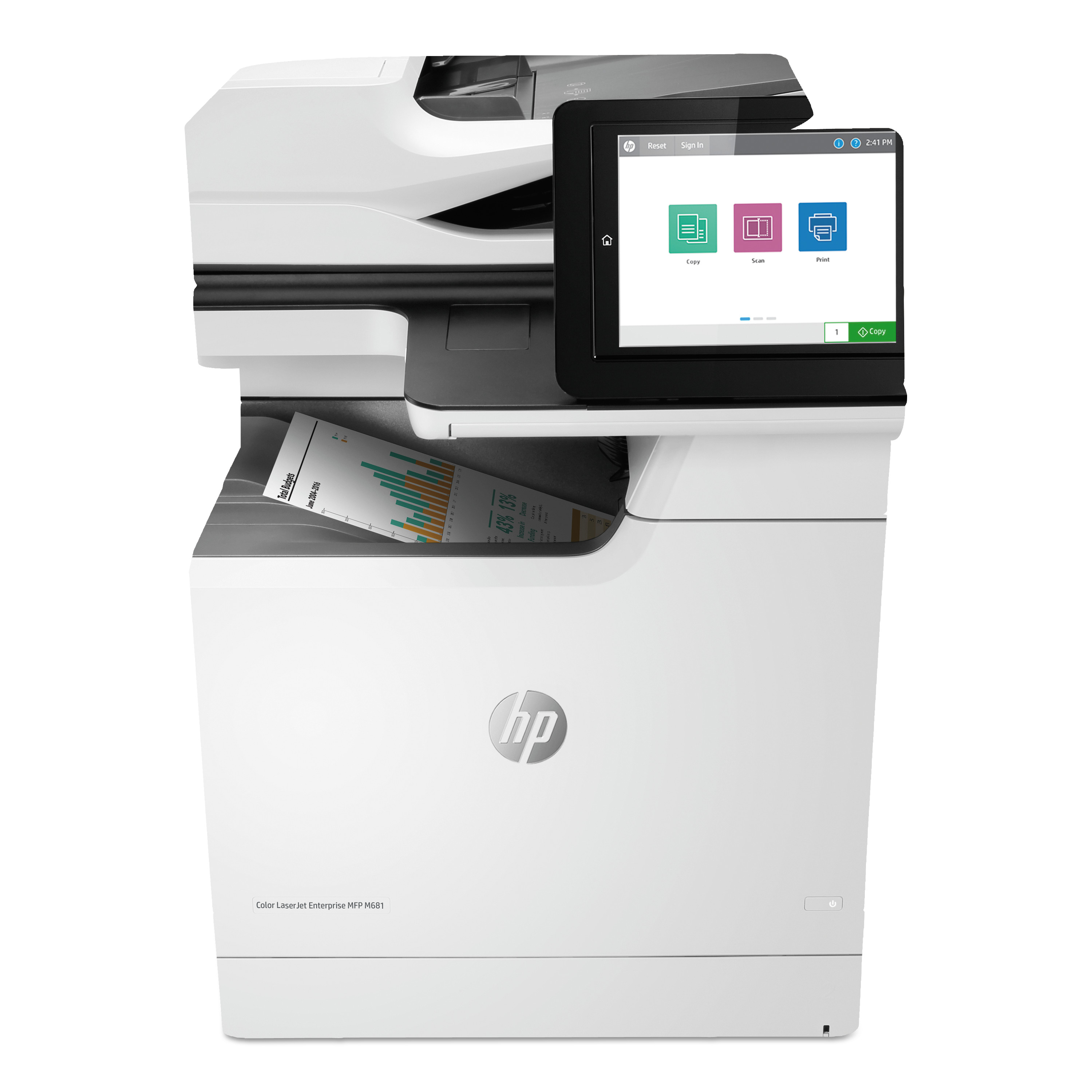  HP J8A10A#BGJ Color LaserJet Enterprise MFP M681dh, Copy/Print/Scan (HEWJ8A10A) 