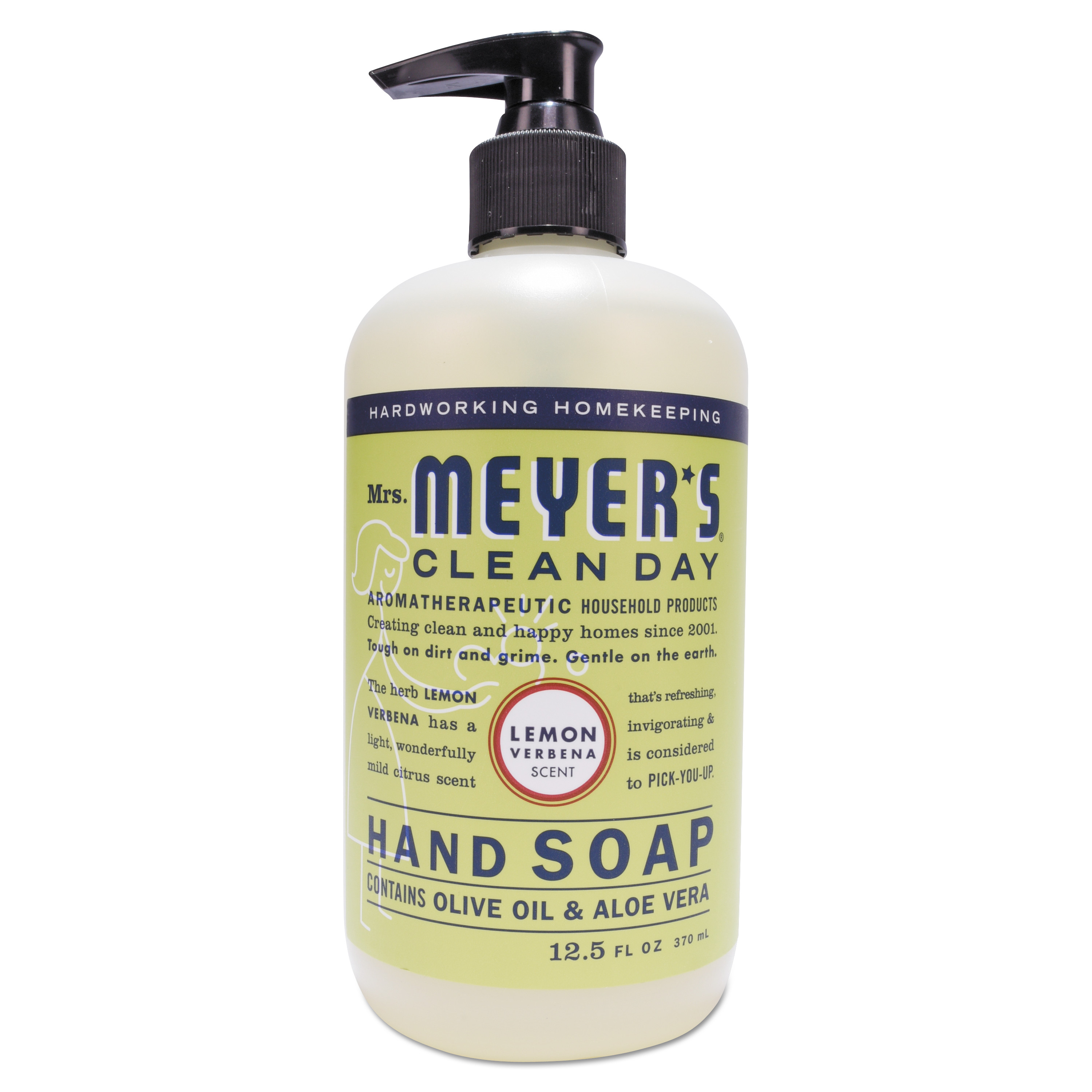  Mrs. Meyer's 651321 Clean Day Liquid Hand Soap, Lemon, 12.5 oz, 6/Carton (SJN651321) 
