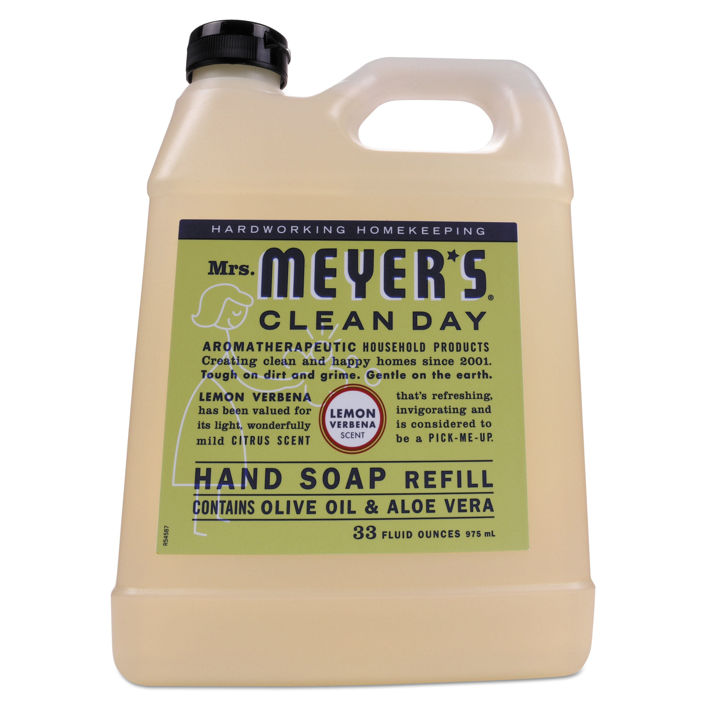  Mrs. Meyer's 651327 Clean Day Liquid Hand Soap, Lemon, 33 oz, 6/Carton (SJN651327) 