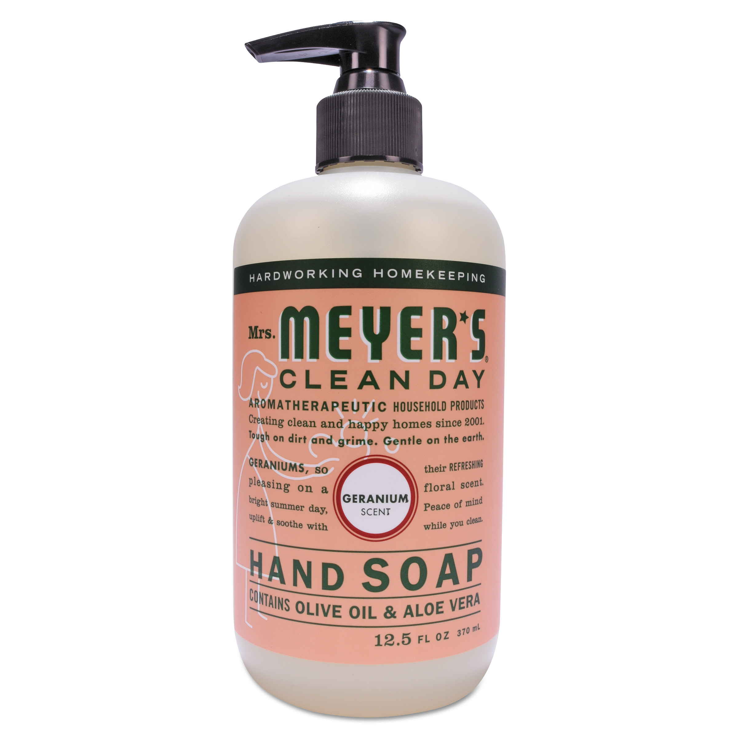  Mrs. Meyer's 651332 Clean Day Liquid Hand Soap, Geranium, 12.5 oz (SJN651332EA) 