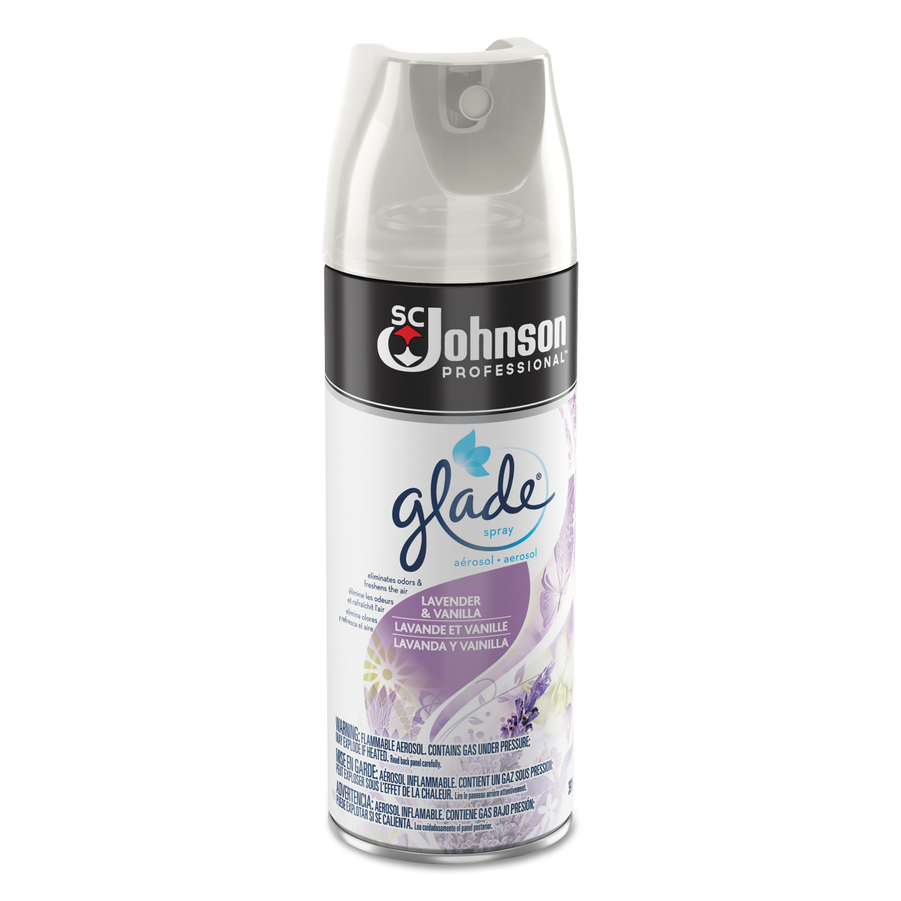  Glade 697248 Air Freshener, Lavender/Vanilla, 13.8 oz, 12/Carton (SJN697248) 