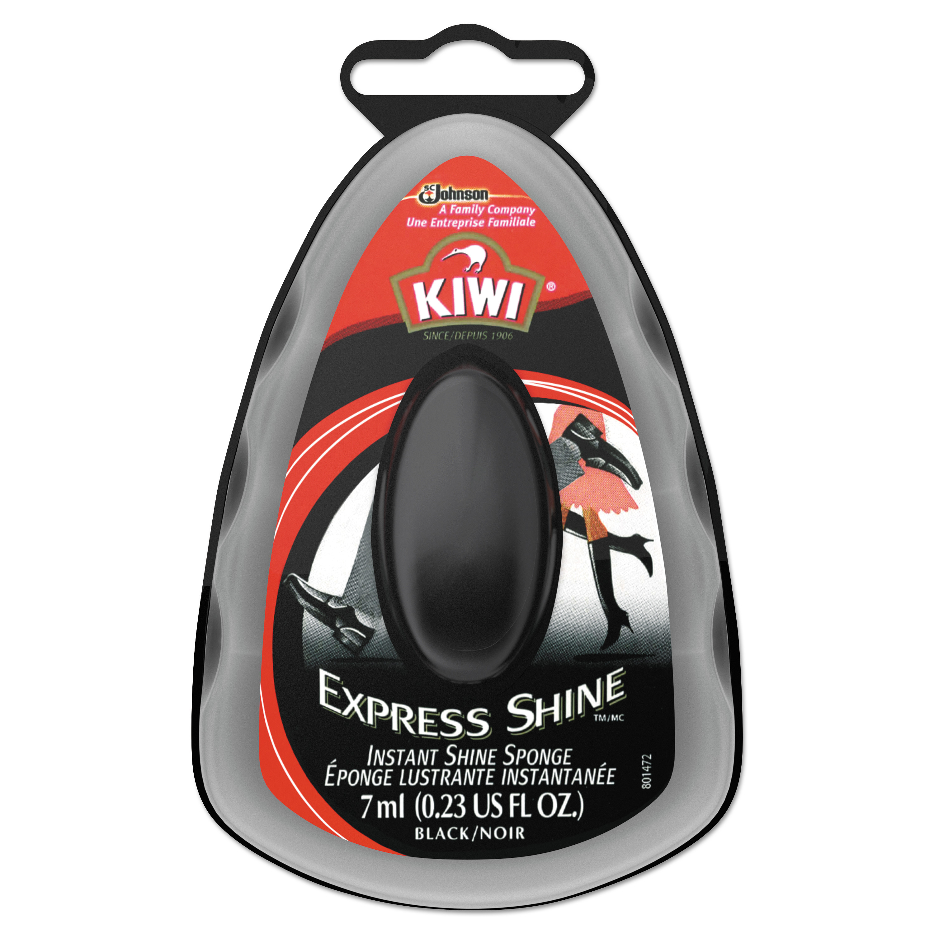  KIWI 643982 Express Shine Sponge, Black (SJN643982EA) 
