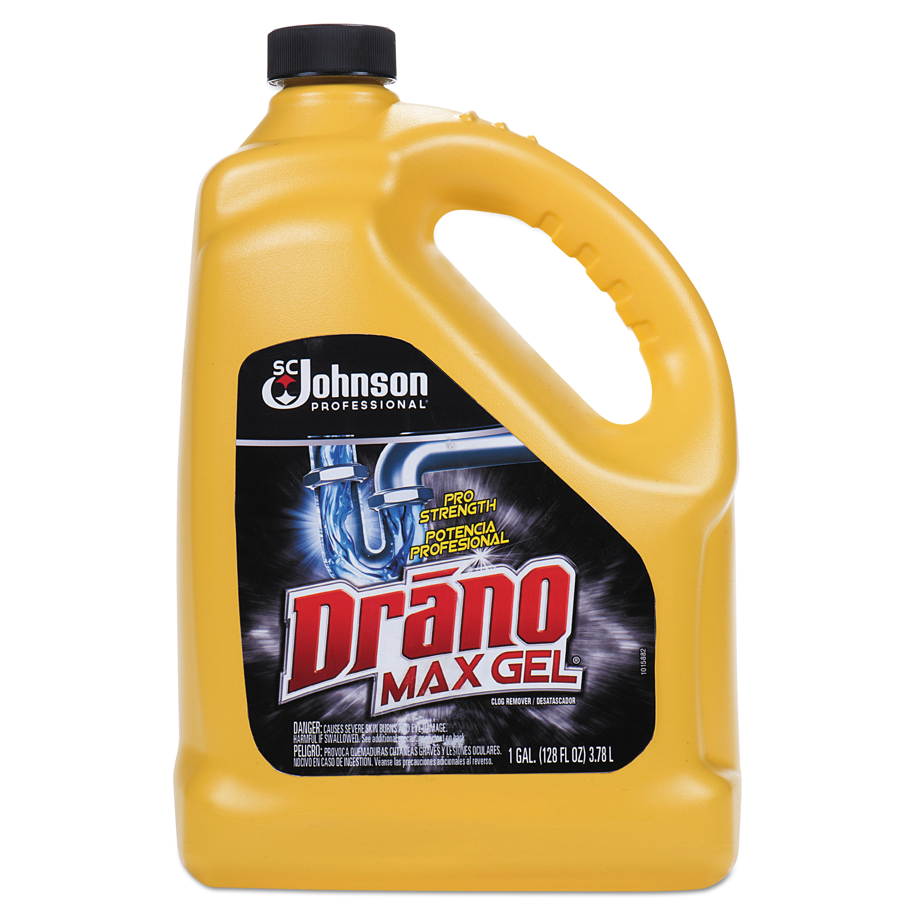  Drano 696642 Max Gel Clog Remover, Bleach Scent, 128 oz Bottle (SJN696642EA) 