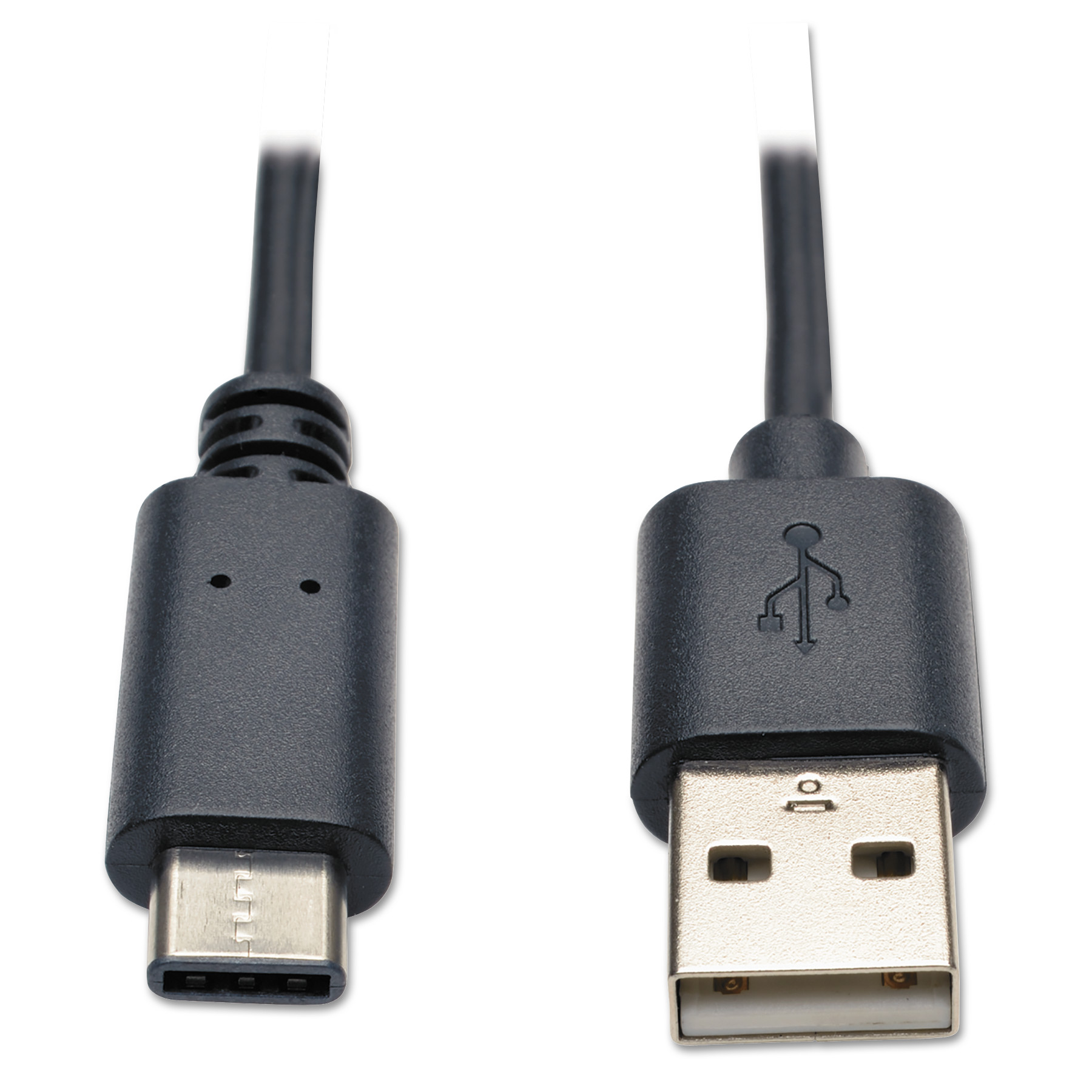 USB 2.0 Gold Cable, USB A Male, 6 ft, Black