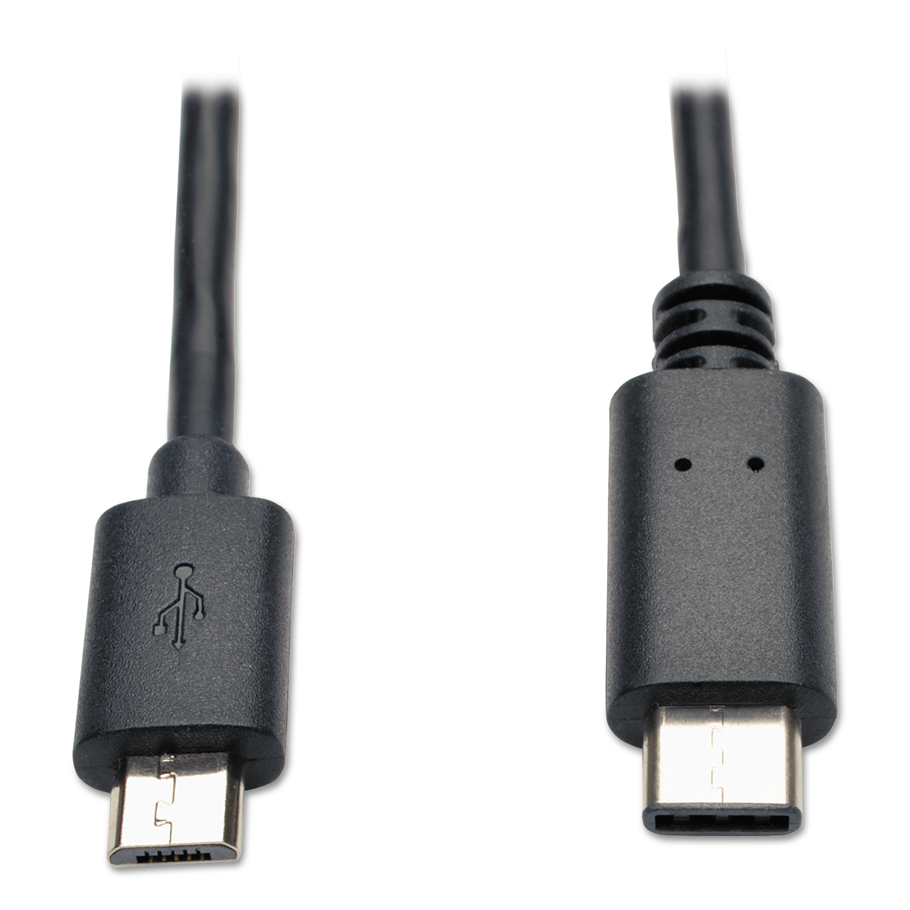 USB 2.0 Gold Cable, USB Micro-B Male, 6 ft, Black
