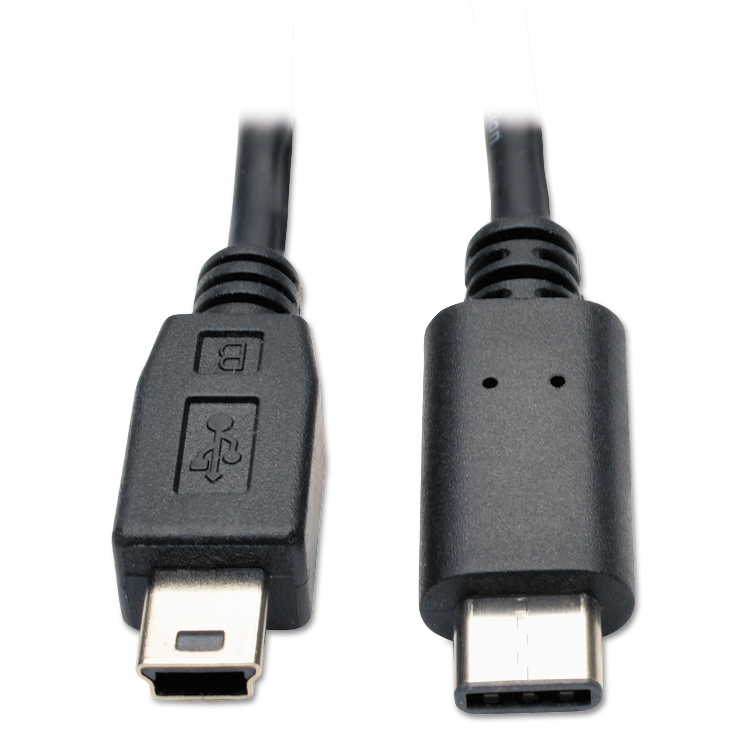 USB 2.0 Gold Cable, USB 5-Pin Mini B Male, 6 ft, Black