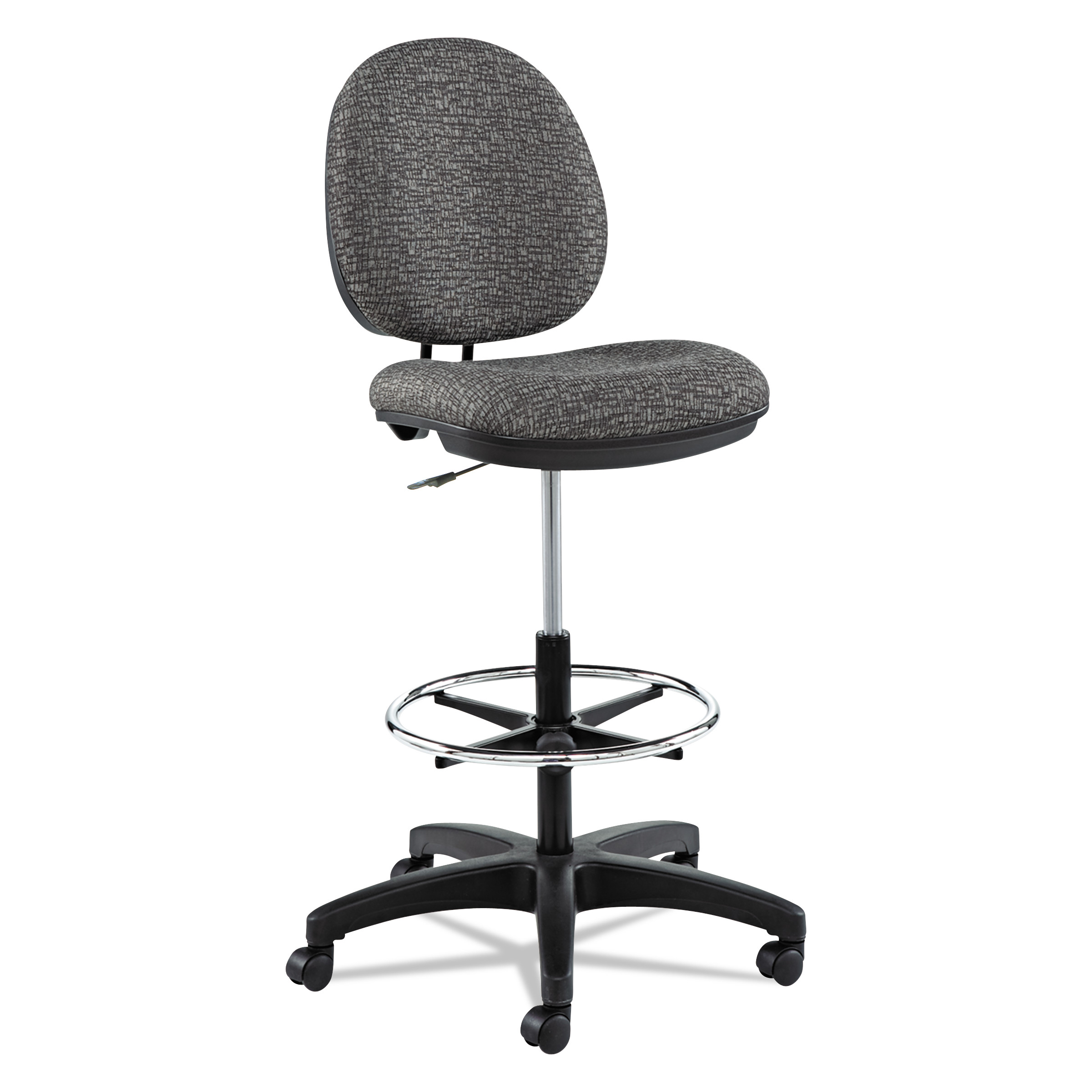  Alera ALEIN4641 Alera Interval Series Swivel Task Stool, 33.26 Seat Height, Supports up to 275 lbs., Graphite Gray Seat/Back, Black Base (ALEIN4641) 