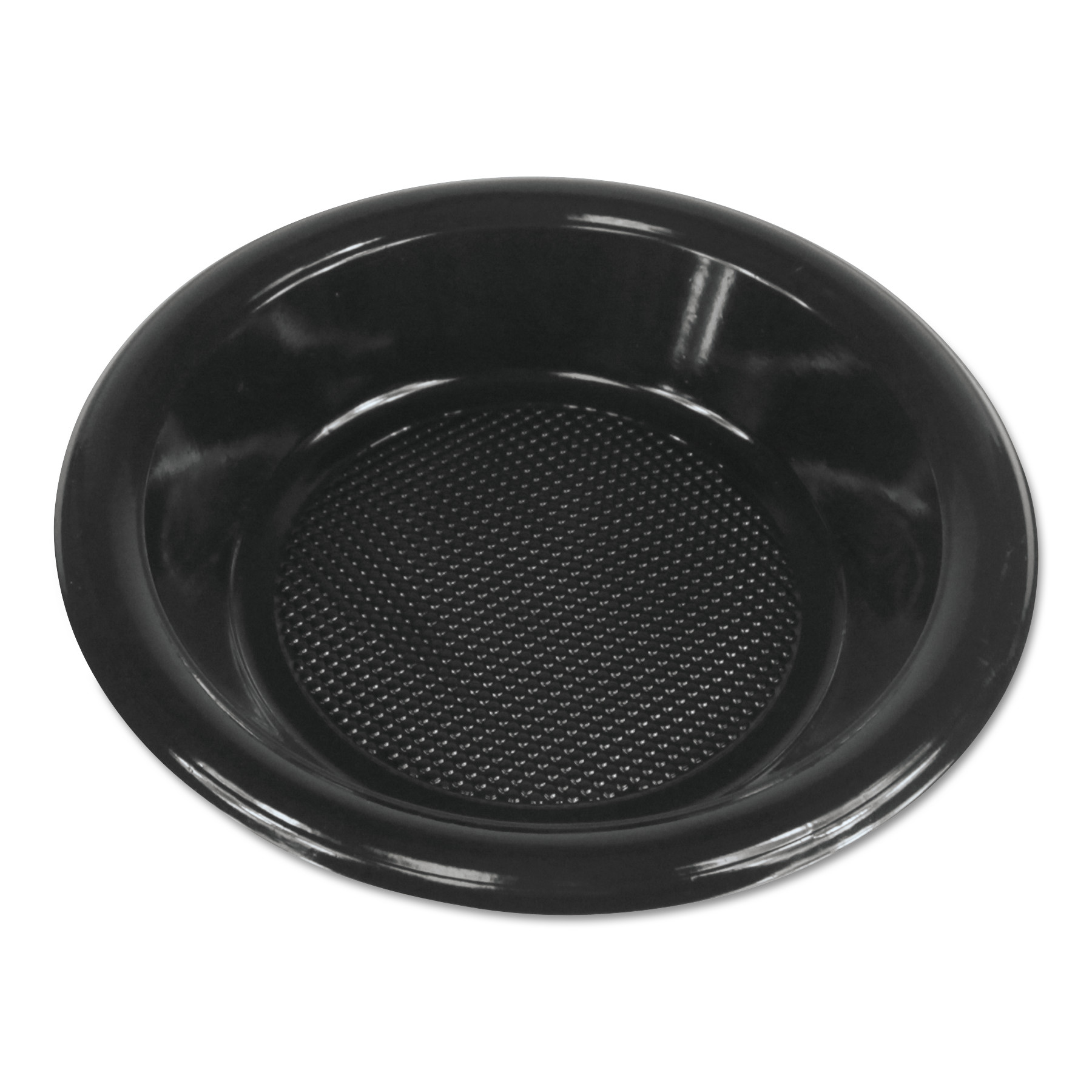 Hi-Impact Plastic Dinnerware, Bowl, 6.8 Diameter, Black, 1000/Carton