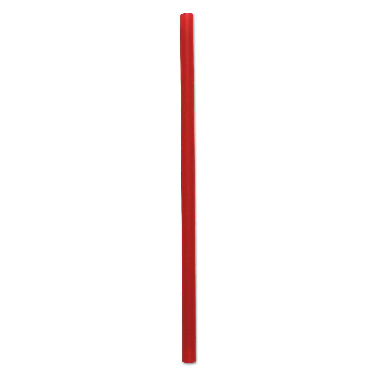 Wrapped Giant Straws, 7 3/4, Red, 2000/Carton