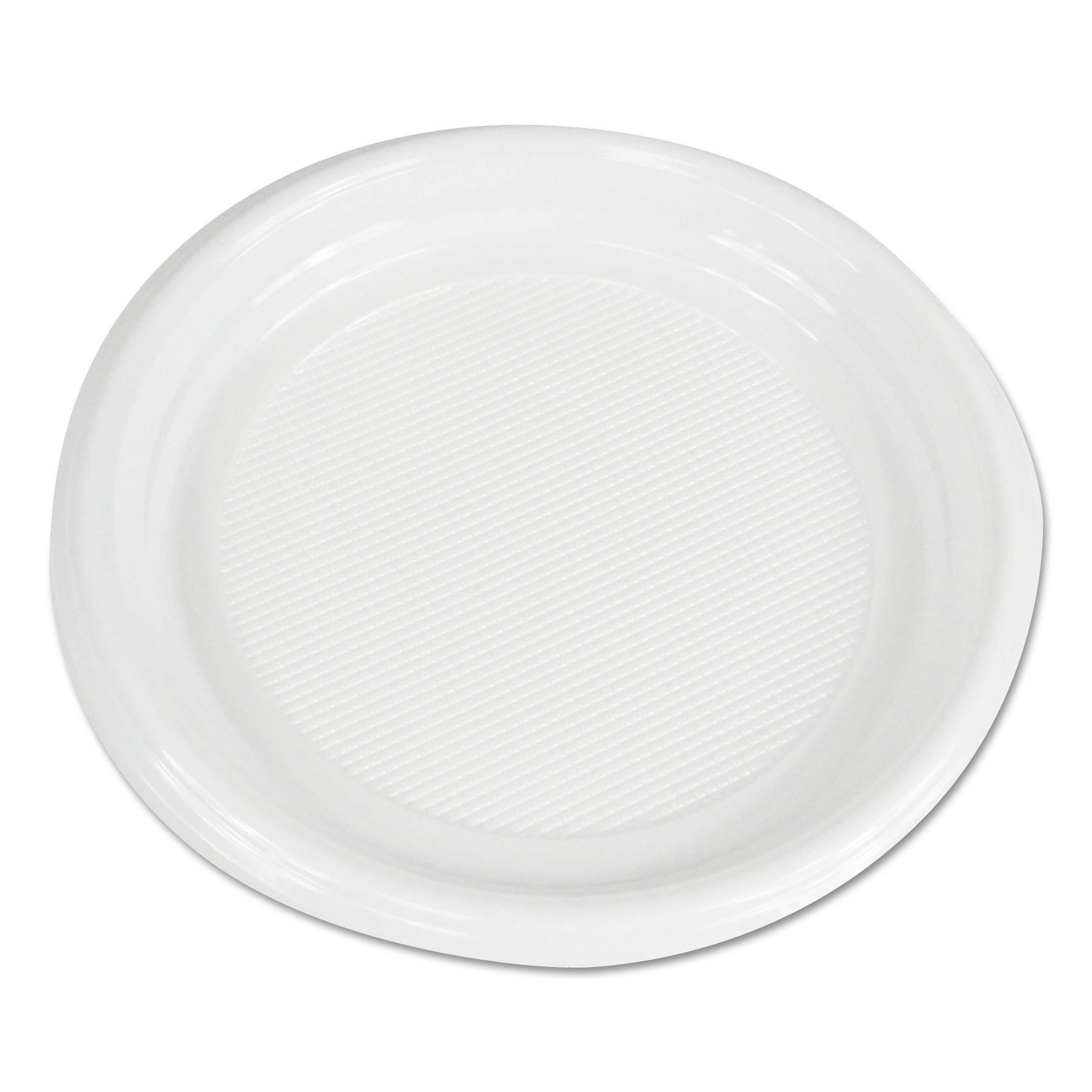 Placesetter Deluxe White Laminated Foam Plate - 8.88 diameter