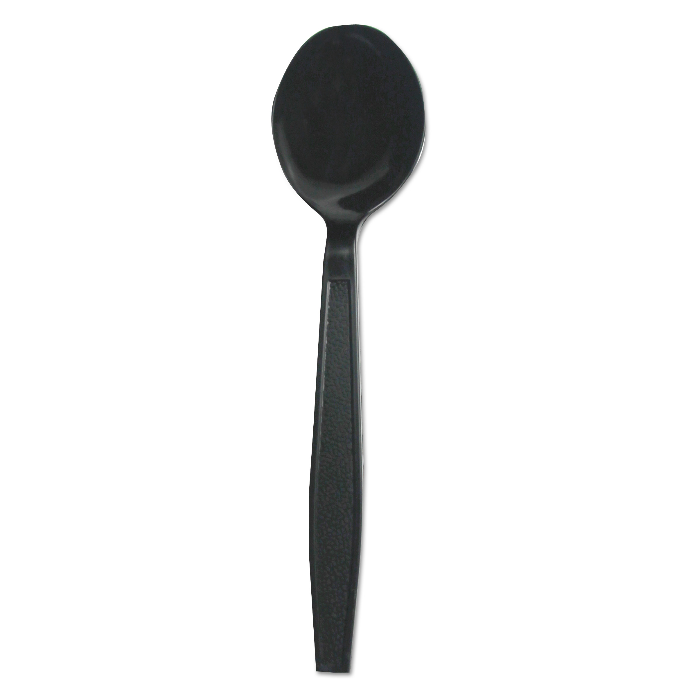  Boardwalk BWKSOUPHWPPBLA Heavyweight Polypropylene Cutlery, Soup Spoon, Black, 1000/Carton (BWKSOUPHWPPBLA) 