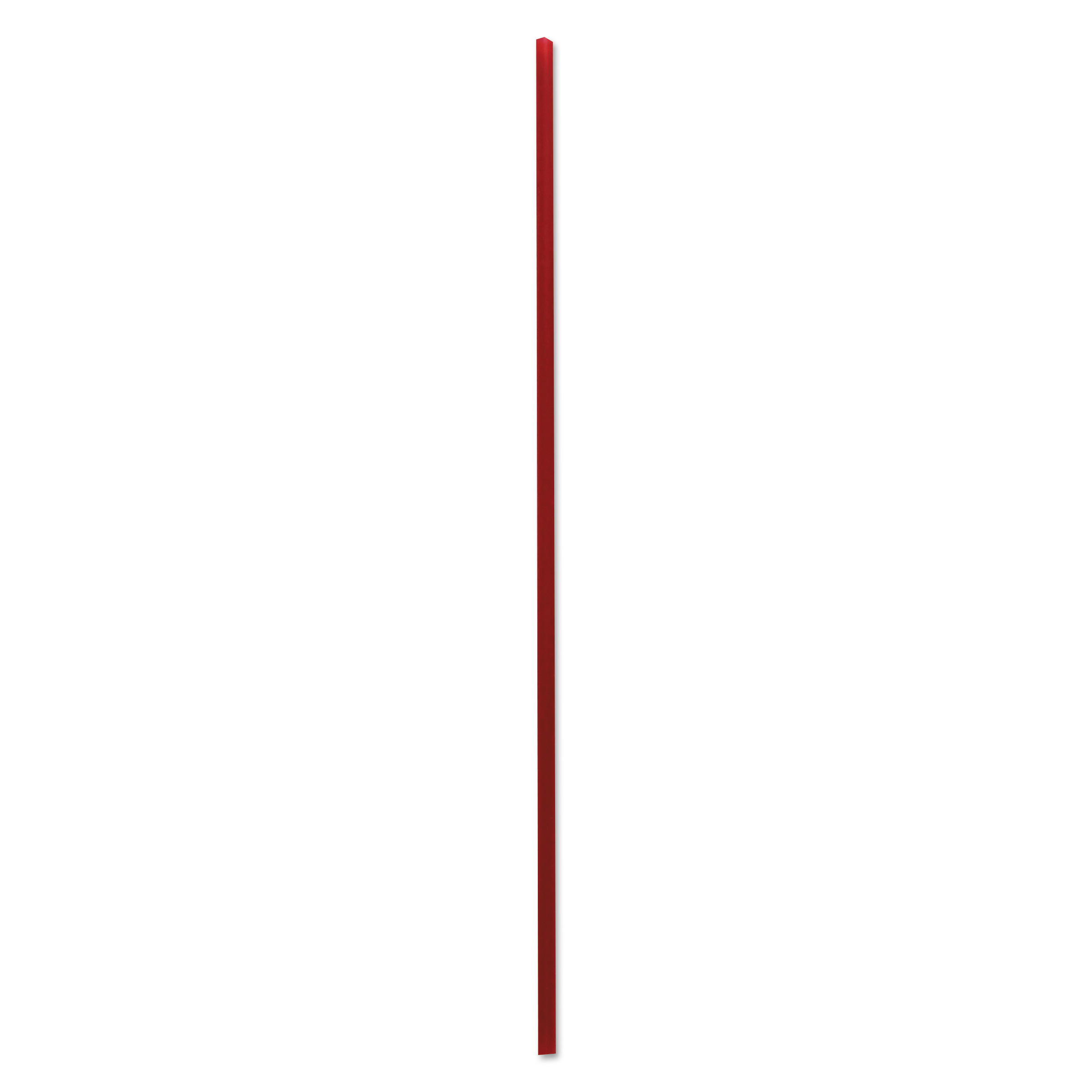 Unwrapped Single-Tube Stir-Straws, 6, Red, 10000/Carton