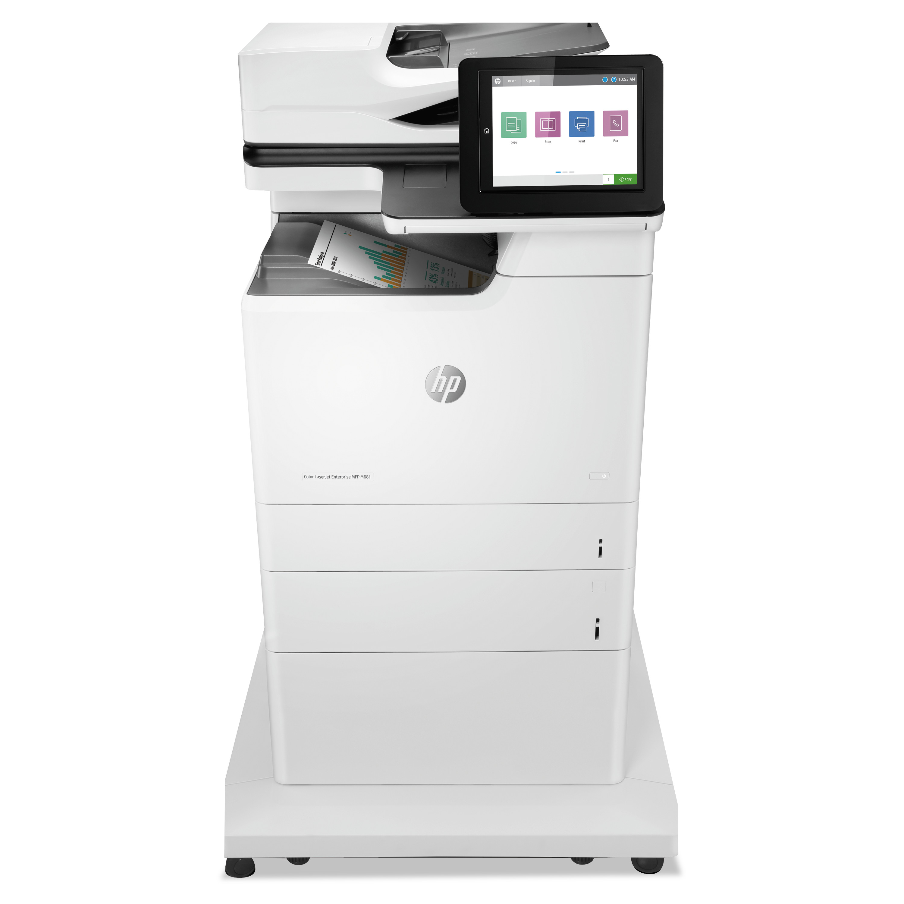  HP J8A11A#BGJ Color LaserJet Enterprise MFP M681f, Copy/Fax/Print/Scan (HEWJ8A11A) 