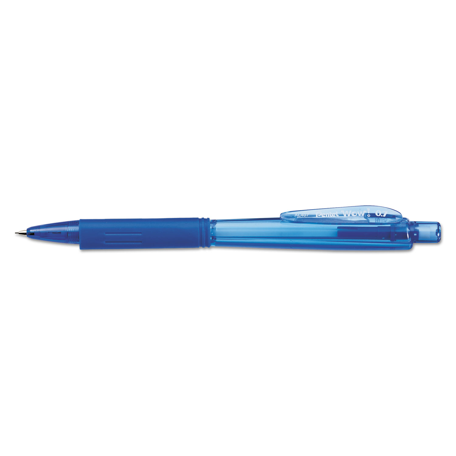 Pentel® Wow! Pencils, 0.7 mm, HB (#2.5), Black Lead, Blue Barrel, Dozen