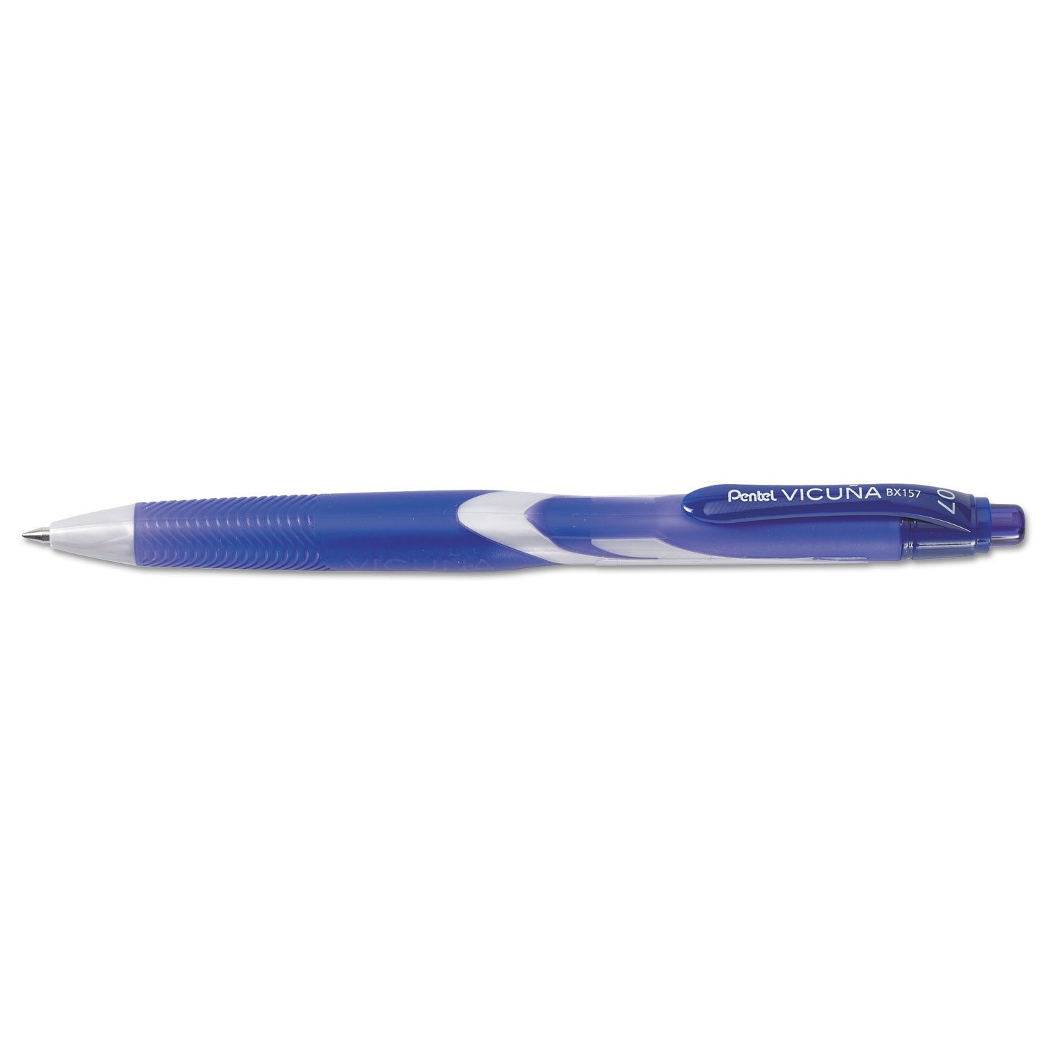 Vicua Advanced Ink Ballpoint Pen, .7mm, Blue Barrel/Ink, Dozen