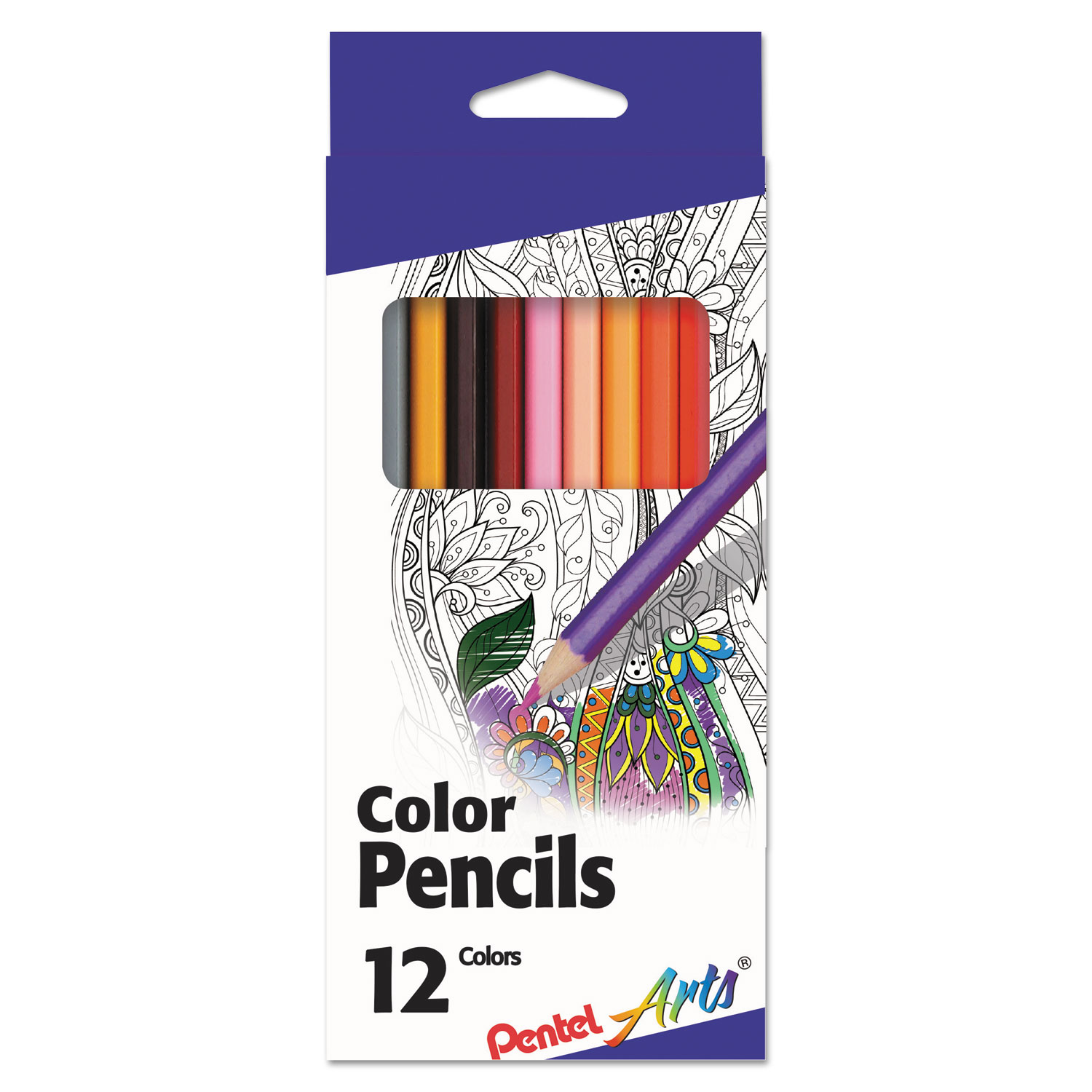Color Pencils, Assorted Colors, 12/Set