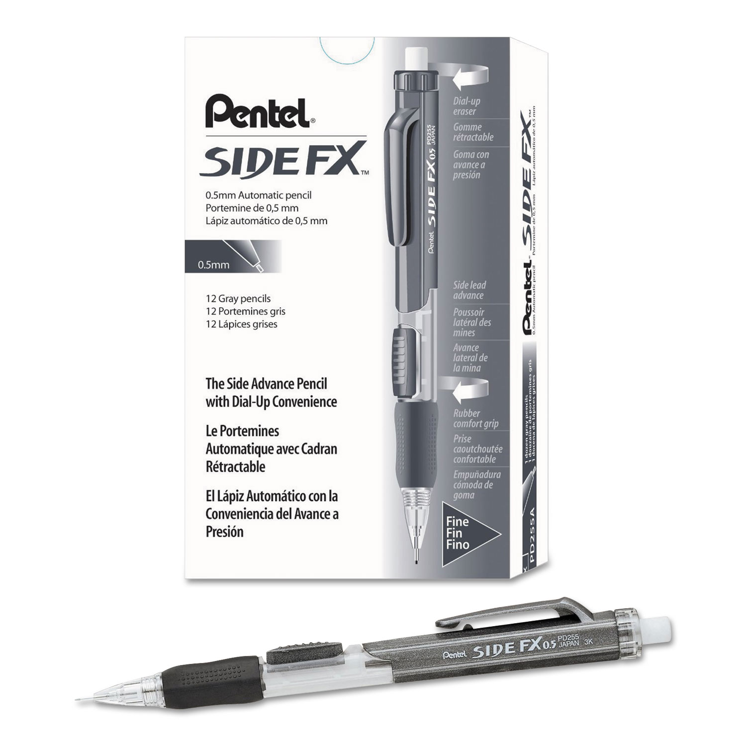 Side FX Mechanical Pencil, 0.5 mm, Dark Gray Barrel