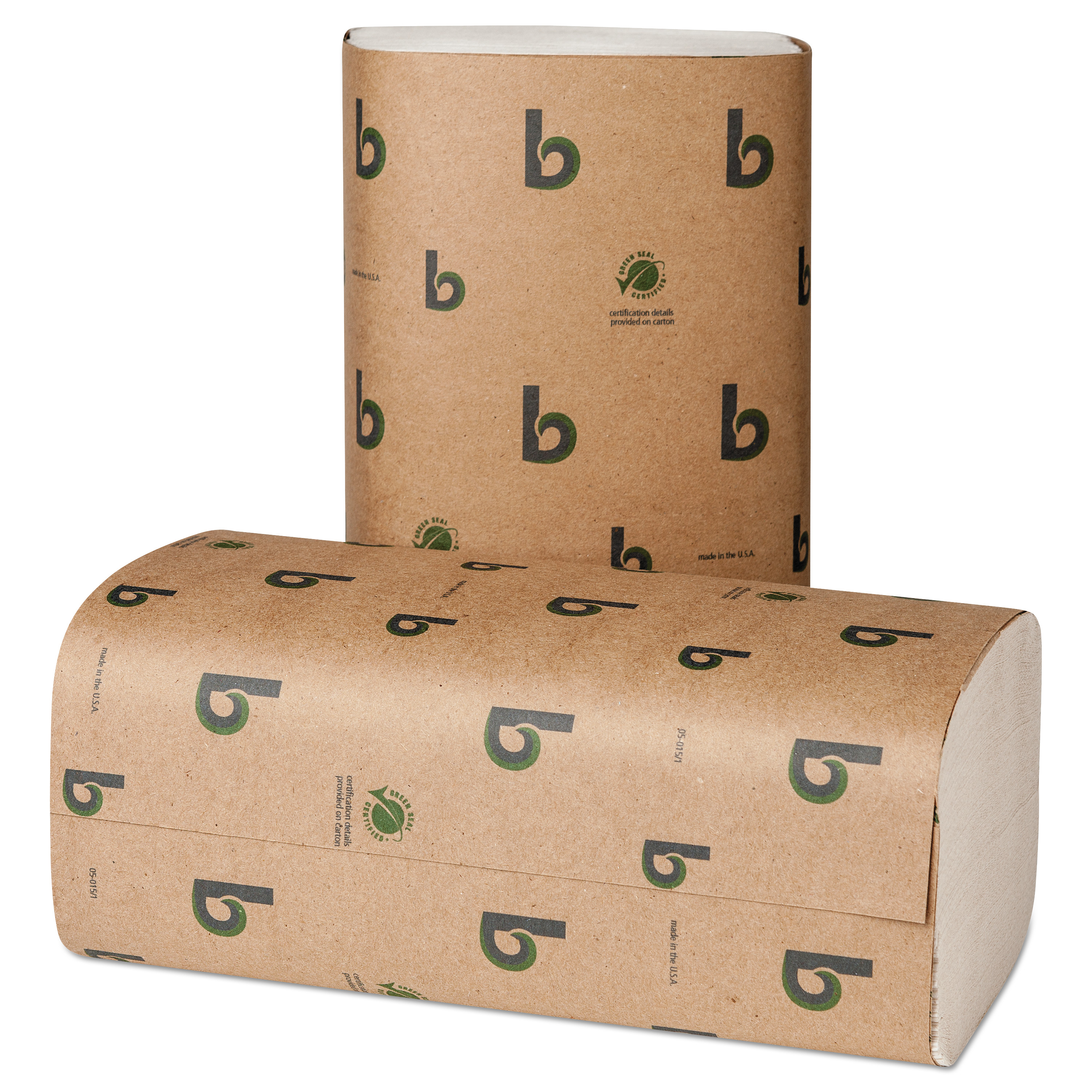 Boardwalk Green Single-Fold Towels, White, 9 1/8 x 10 1/4, 250/Pack, 16 Packs/CT