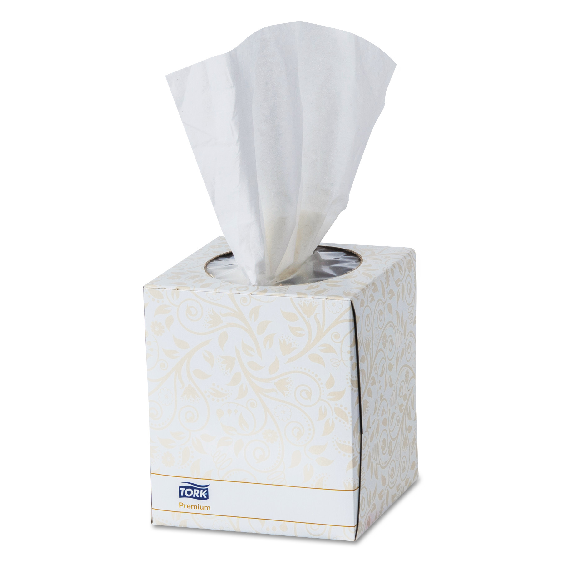 Premium Facial Tissue, 2-Ply, White, 8 x 8, 94 Sheets/Box, 36BX/Carton