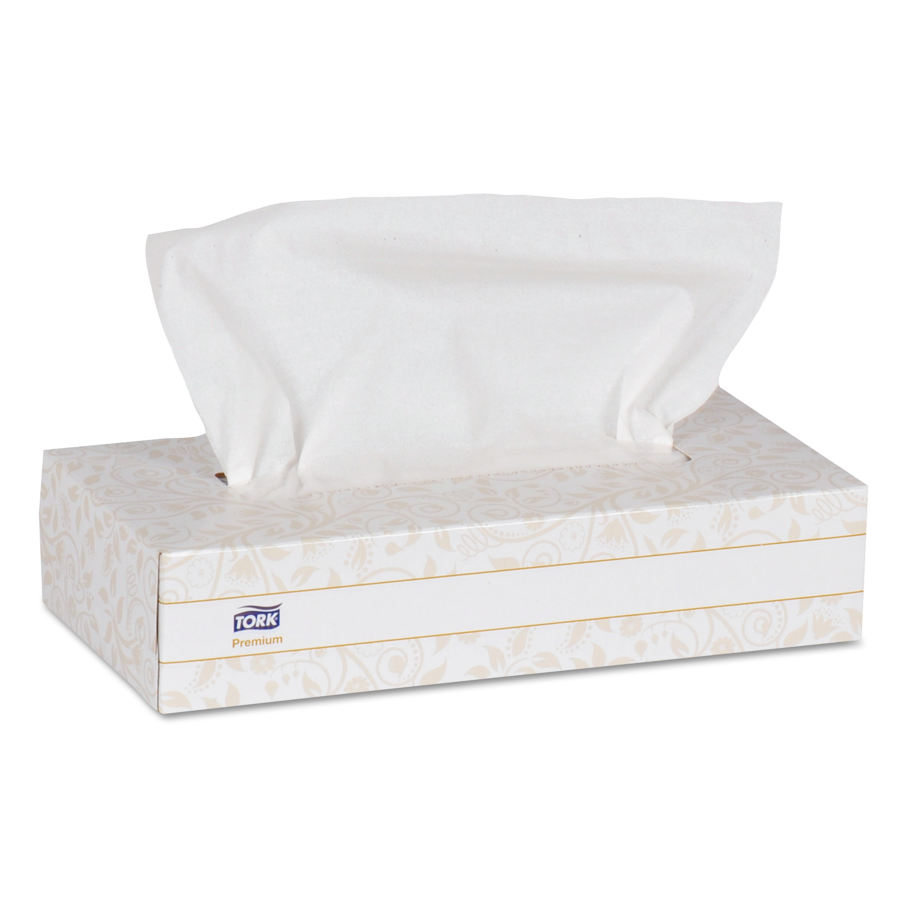 Premium Facial Tissue, 2-Ply, White, 8 x 8, 100 Sheets/Box, 30BX/Carton