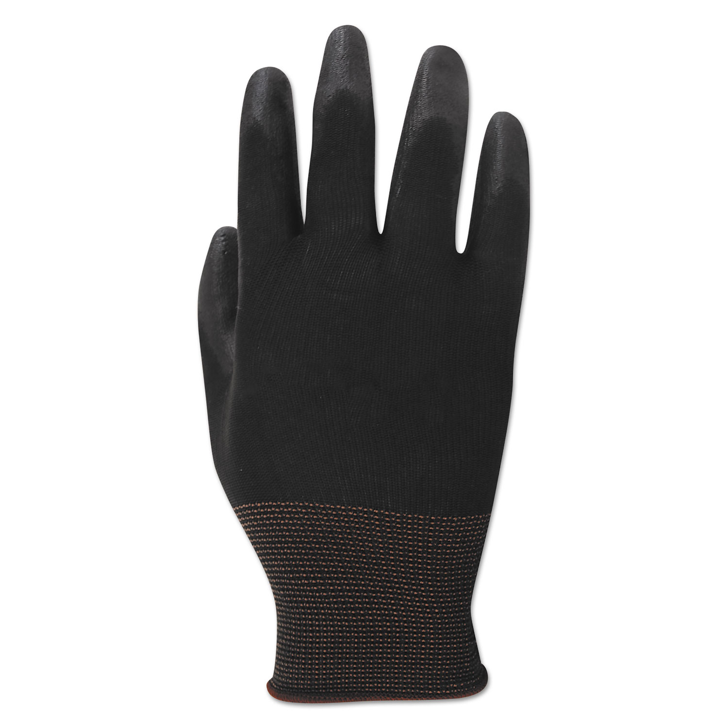PVC-Dotted Cotton/Polyester Work Gloves, Large, Gray/Black, 12 Pairs -  Zerbee
