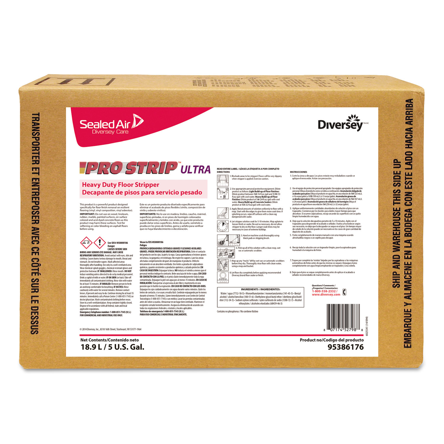 Pro Strip Ultra Heavy Duty Floor Stripper, 5 gal Box