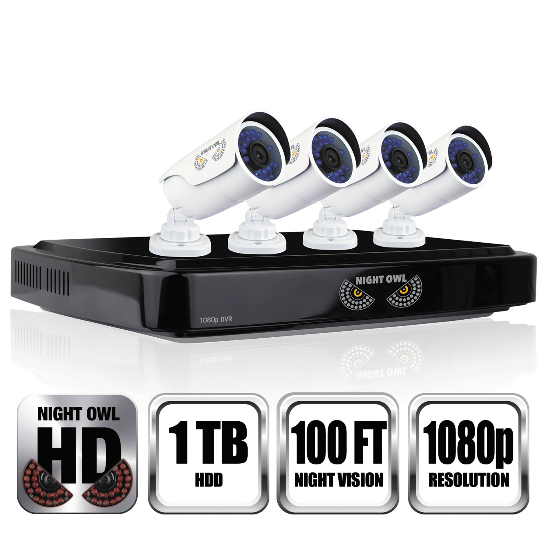 8 Channel 1080p HD Video Security DVR, 1080p Resolution
