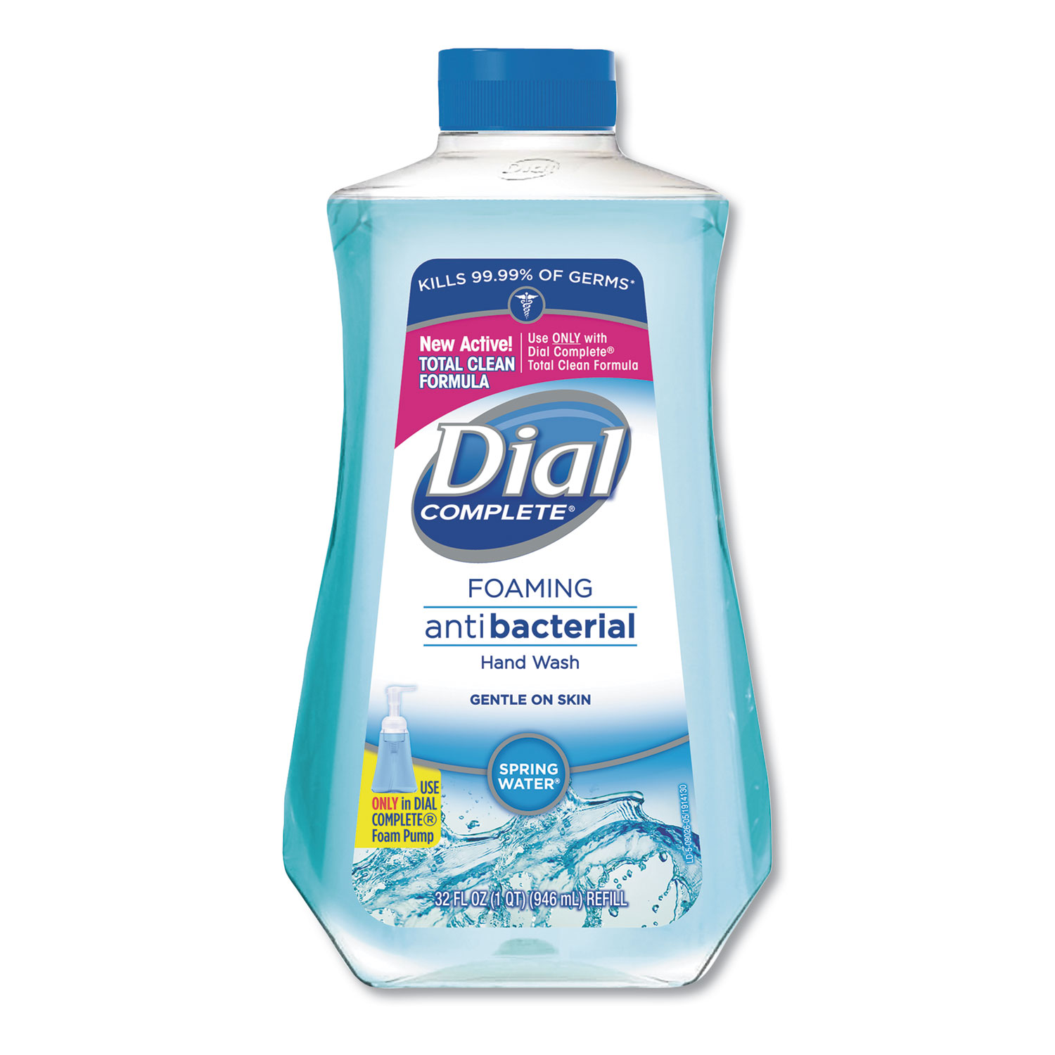  Dial 09027 Antibacterial Foaming Hand Wash Spring Water Scent, 32 oz Bottle, 6/Carton (DIA09027CT) 