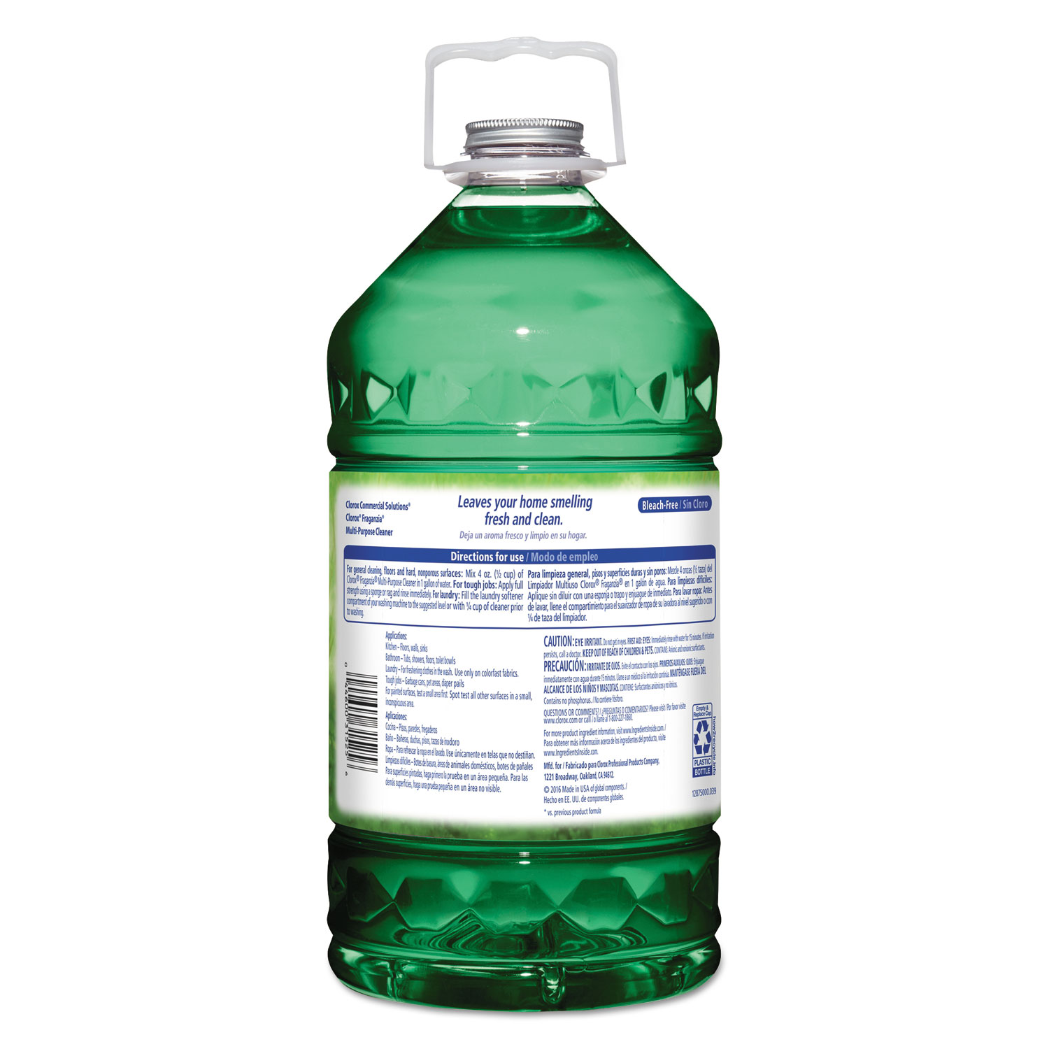 Fraganzia Multi-Purpose Cleaner, Forest Dew Scent, 175 oz Bottle, 3/Carton