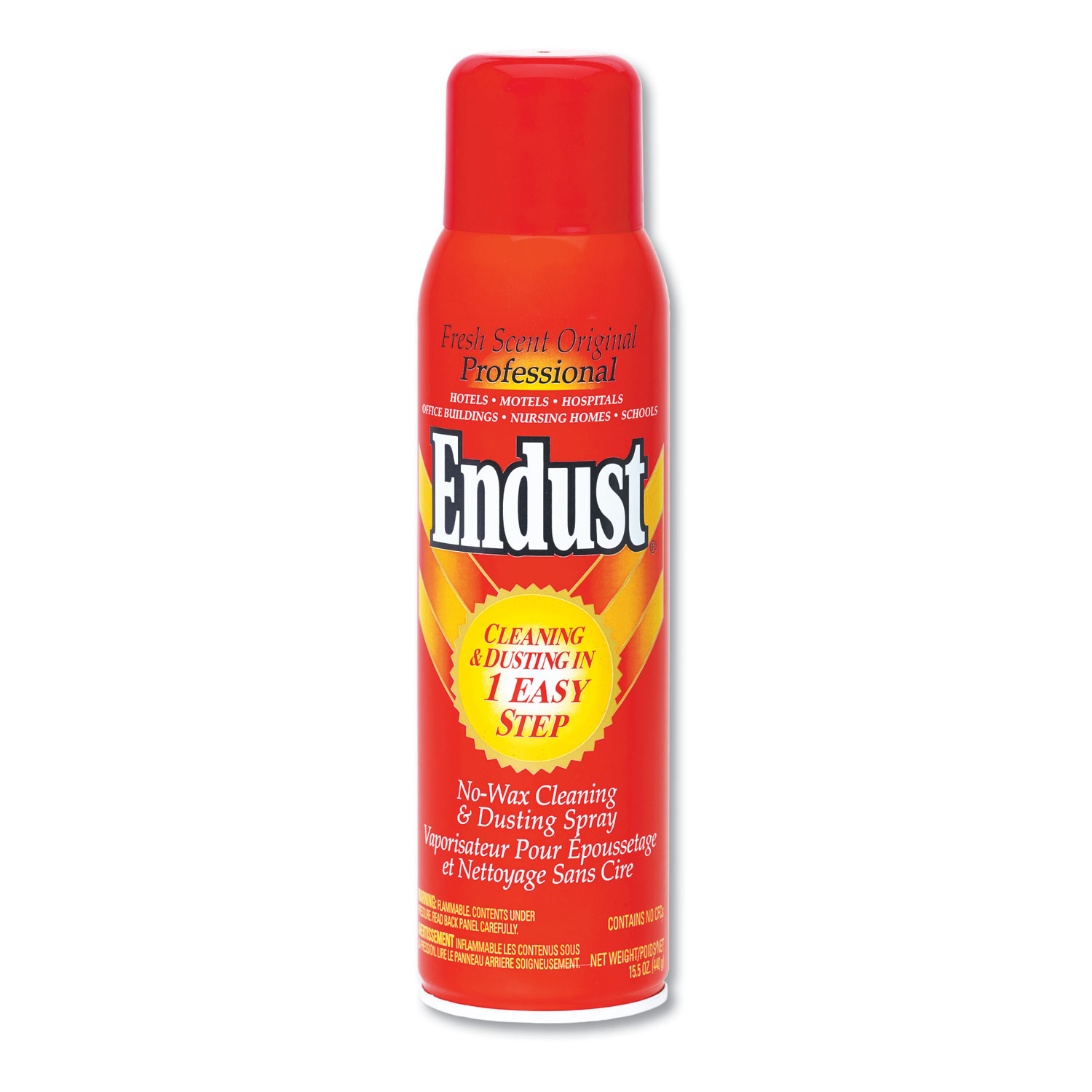 Endust 6196291 Professional Cleaning and Dusting Spray, 15oz Aerosol, 6/Carton (ELB6196291) 