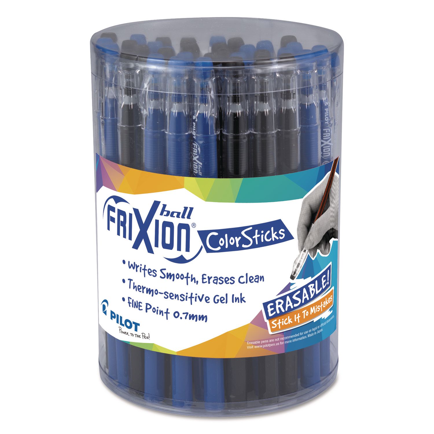 Friction Color FriXion ColorSticks Erasable Gel Pen, Stick, Fine 0.7mm, Assorted Ink ...