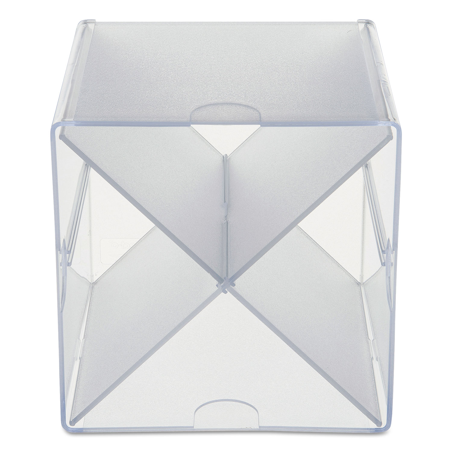 Stackable Cube Organizer, X Divider, 4 Compartments, Plastic, 6 x