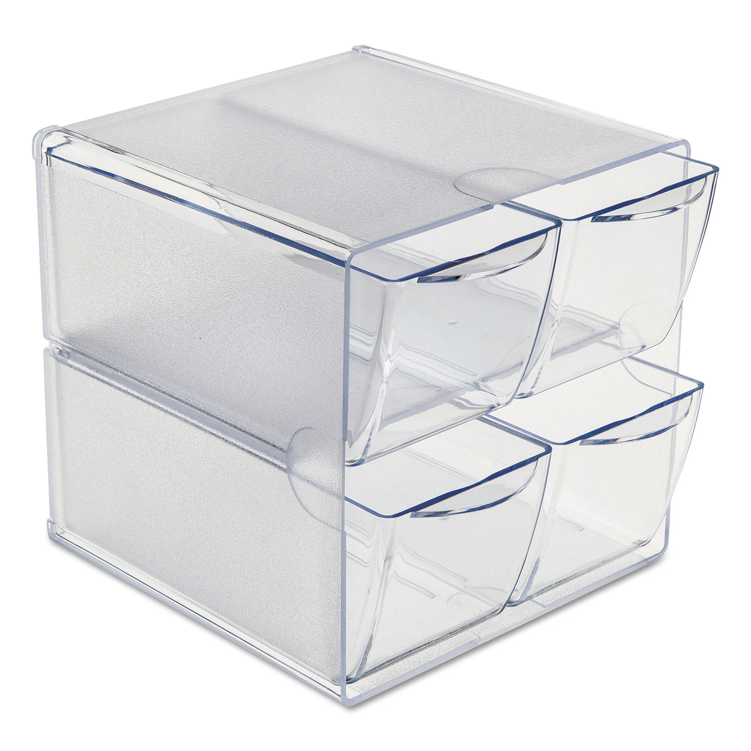 Stackable Cube Organizer, 4 Compartments, 4 Drawers, Plastic, 6 x 7.2 x ...