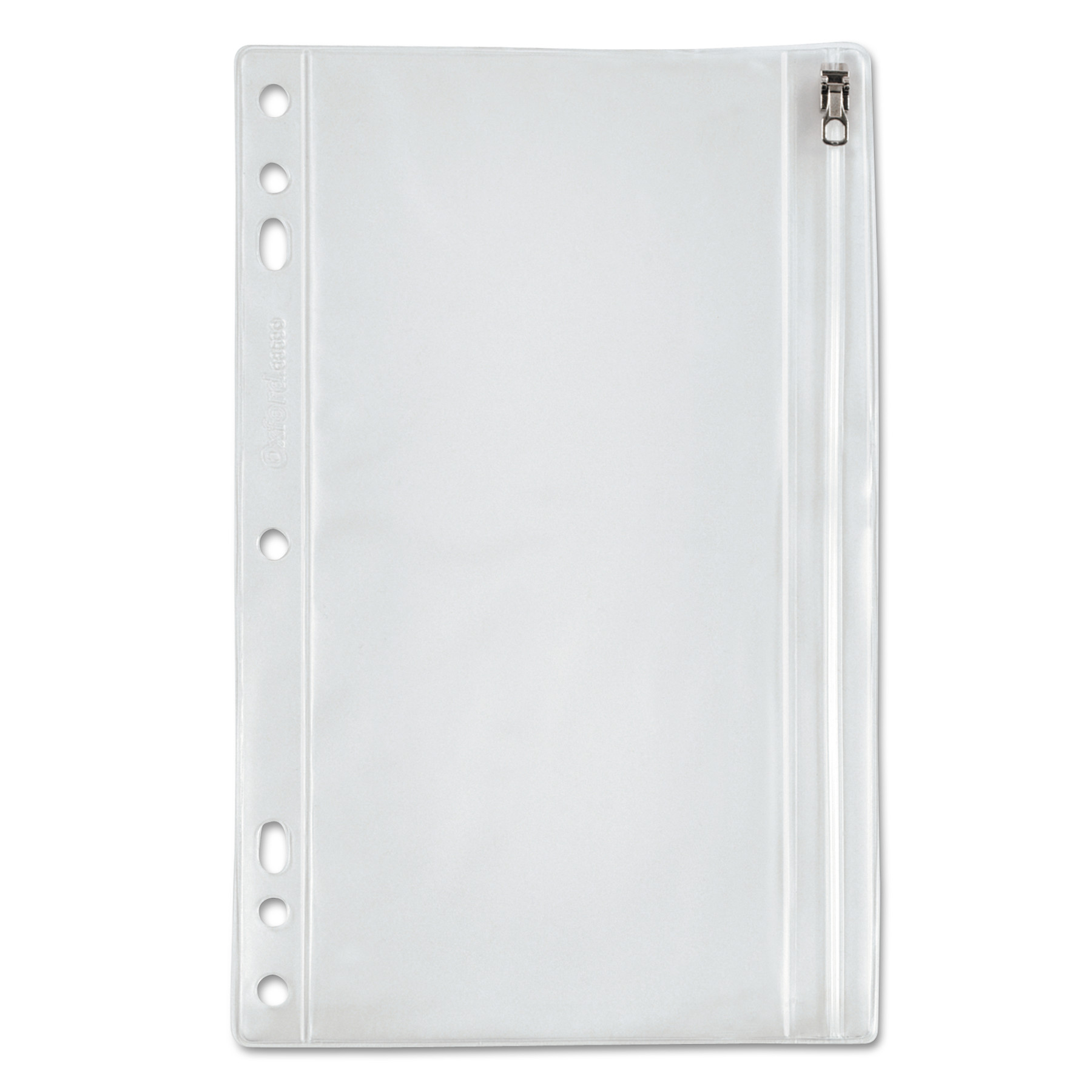 Zippered Ring Binder Pocket, 6 x 9.5, Clear - Reparto