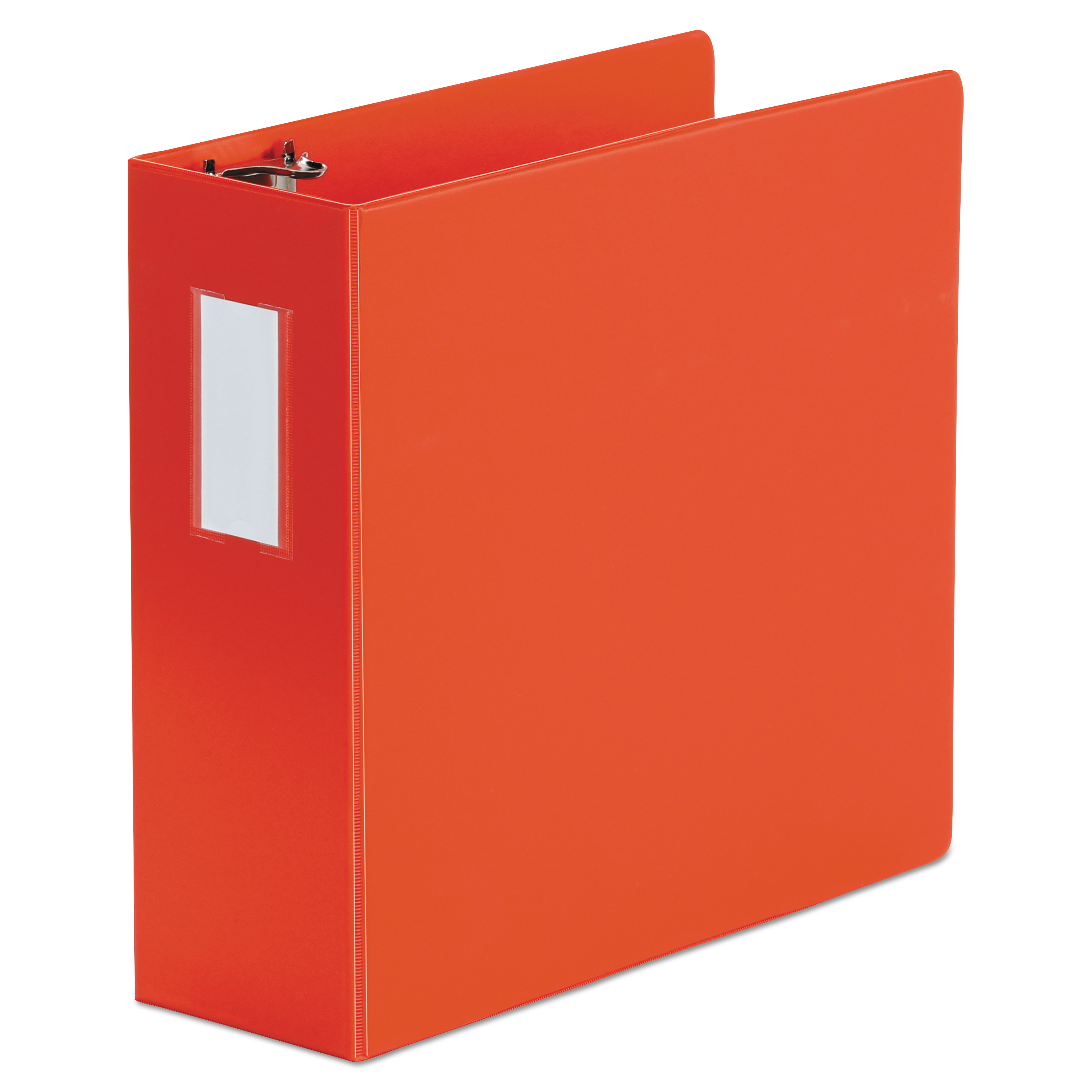  Universal UNV20708 Deluxe Non-View D-Ring Binder with Label Holder, 3 Rings, 4 Capacity, 11 x 8.5, Red (UNV20708) 