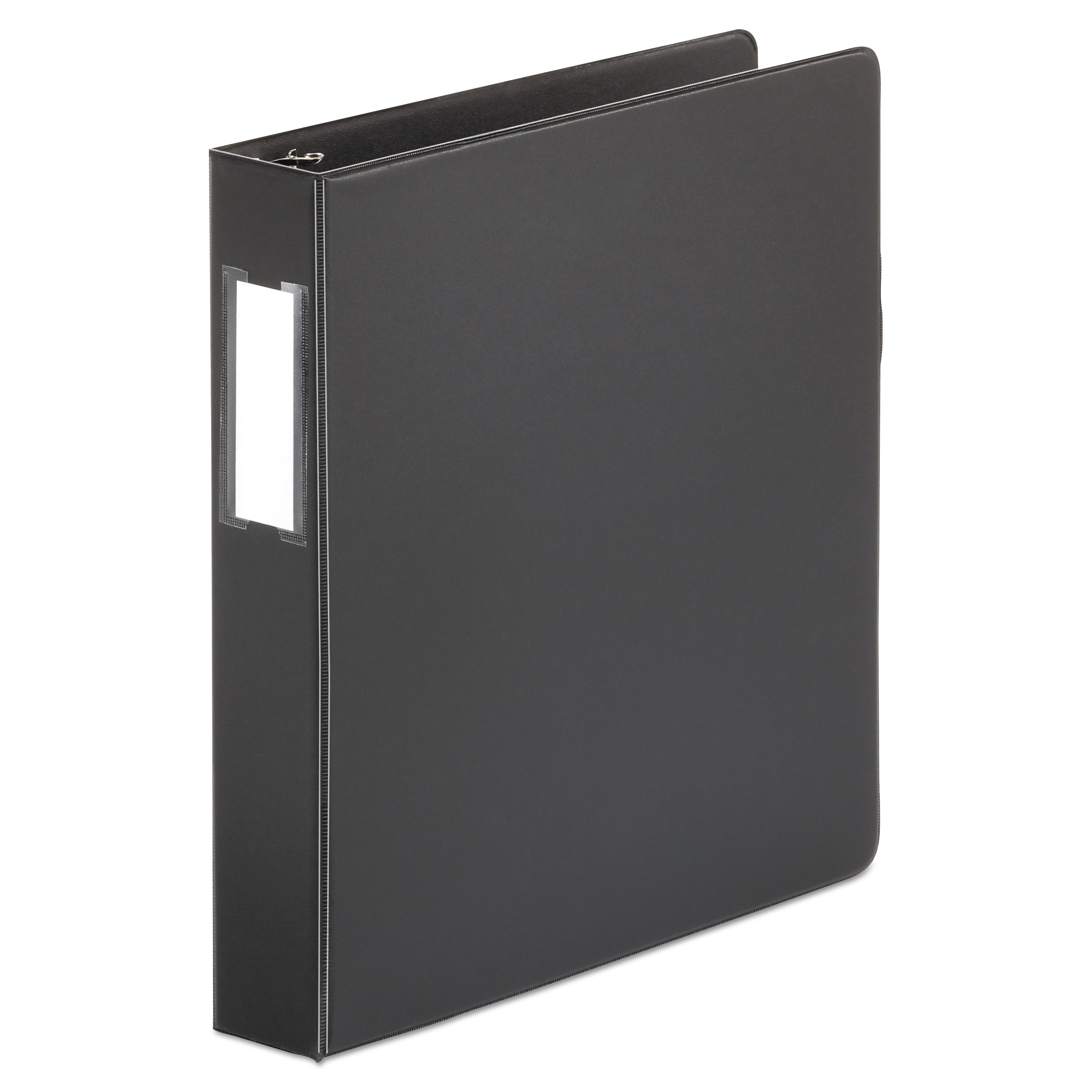  Universal UNV20771 Deluxe Non-View D-Ring Binder with Label Holder, 3 Rings, 1.5 Capacity, 11 x 8.5, Black (UNV20771) 