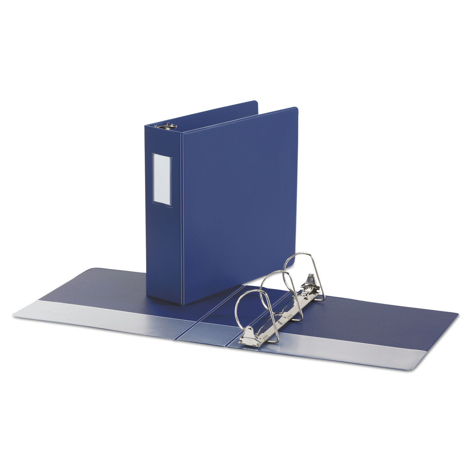 Deluxe Non-View D-Ring Binder with Label Holder, 3 Rings, 3