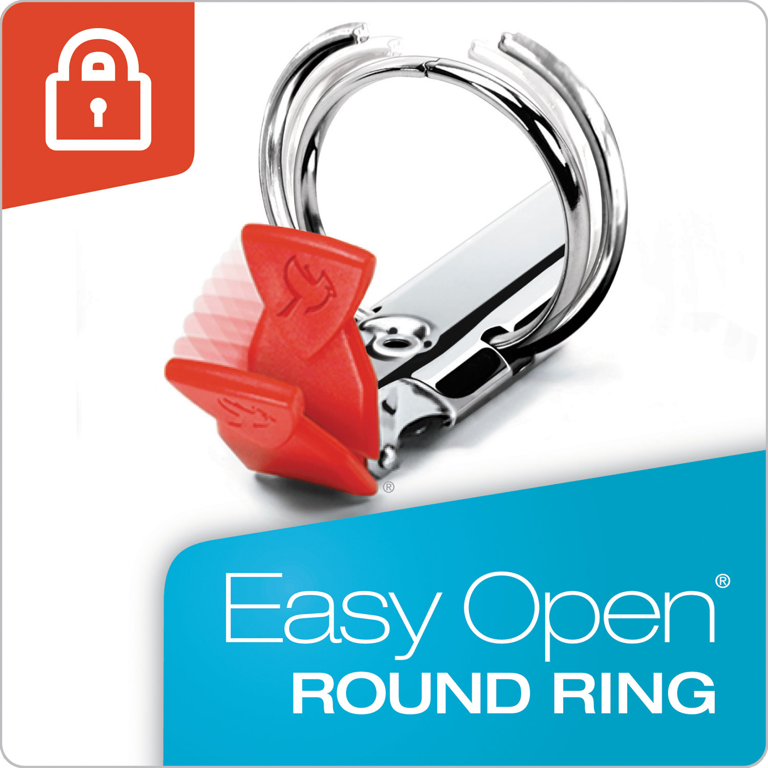 Cardinal Premier Easy Open ClearVue Locking Round Ring Binder 3" Cap 11 x 8 1/2 