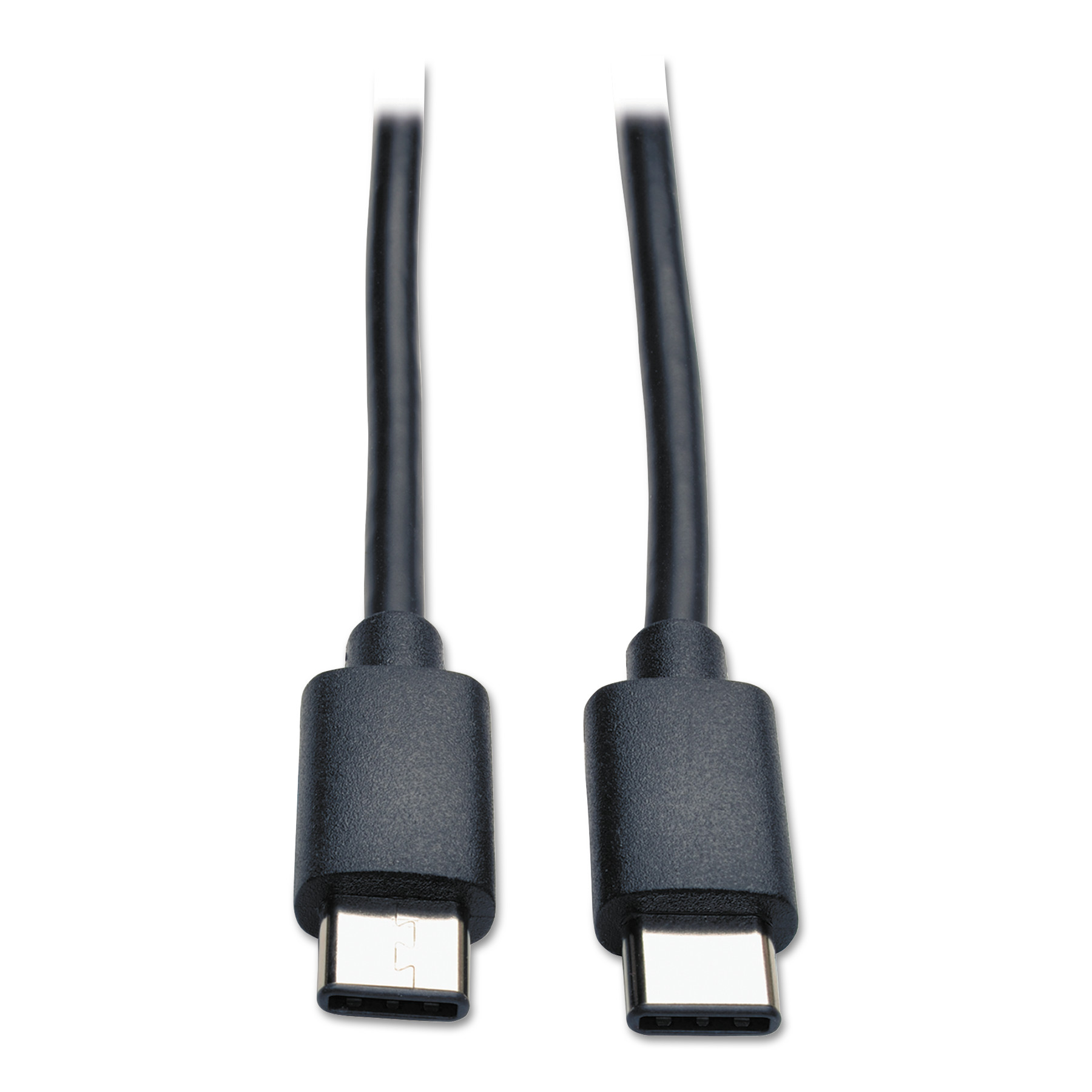 USB 2.0 Gold Cable, USB Type-C Male, 6 ft, Black