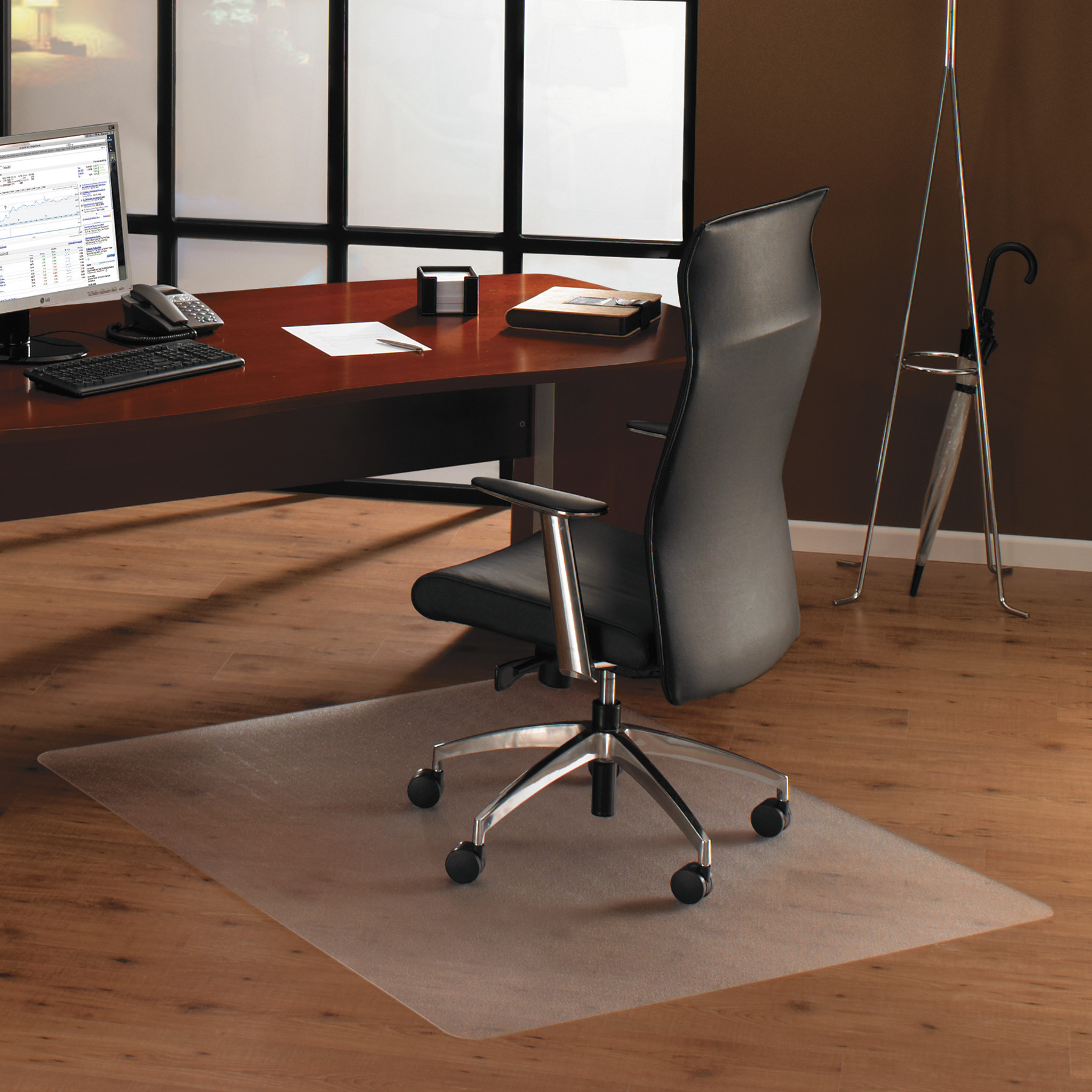 Floortex 118927ER Cleartex UltiMat Chair Mat for Plush Pile Carpets 47 X for sale online