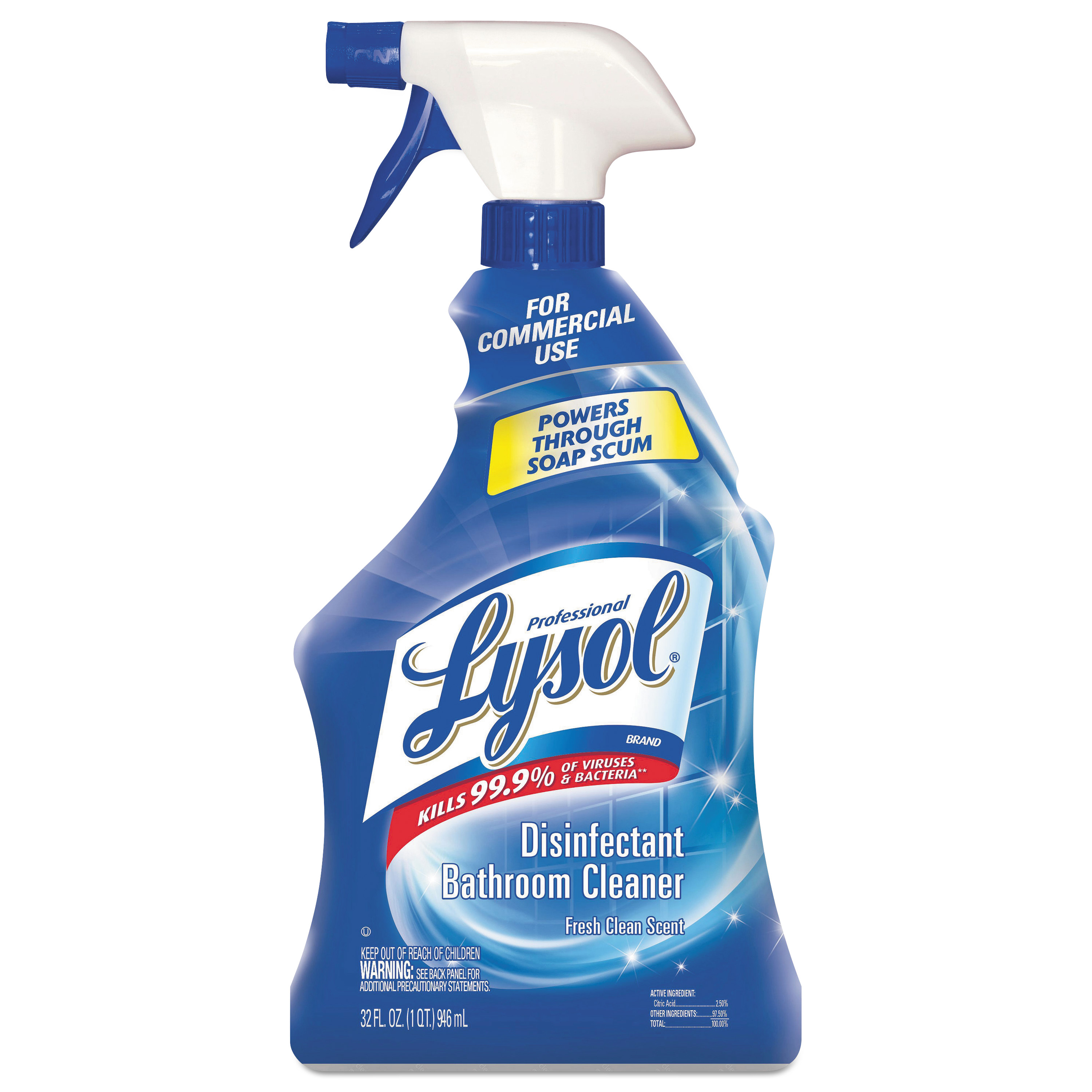  Professional LYSOL Brand 36241-04685 Disinfectant Bathroom Cleaner, 32oz Spray Bottles, 12/Carton (RAC04685CT) 