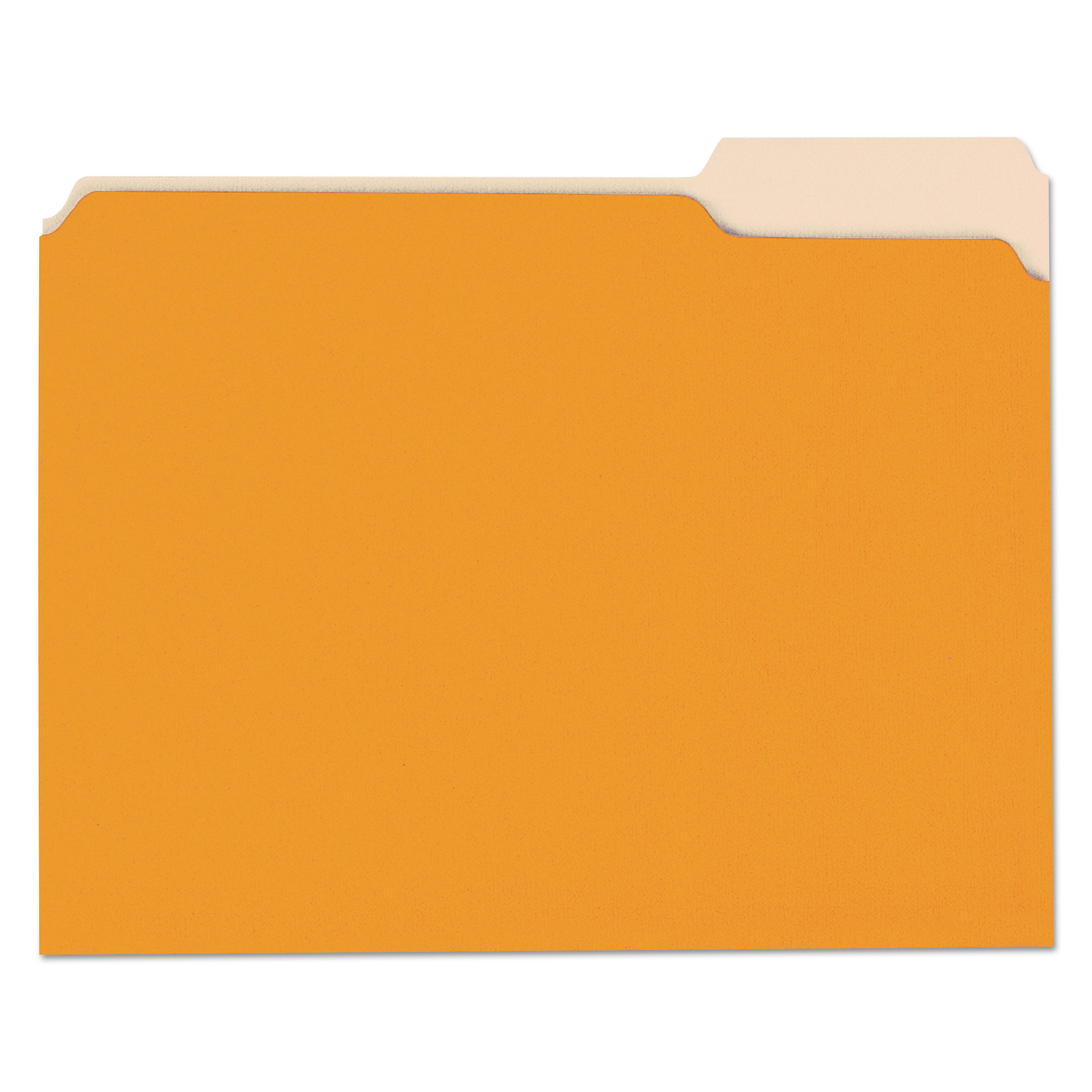  Universal UNV10507 Deluxe Colored Top Tab File Folders, 1/3-Cut Tabs, Letter Size, Orange/Light Orange, 100/Box (UNV10507) 