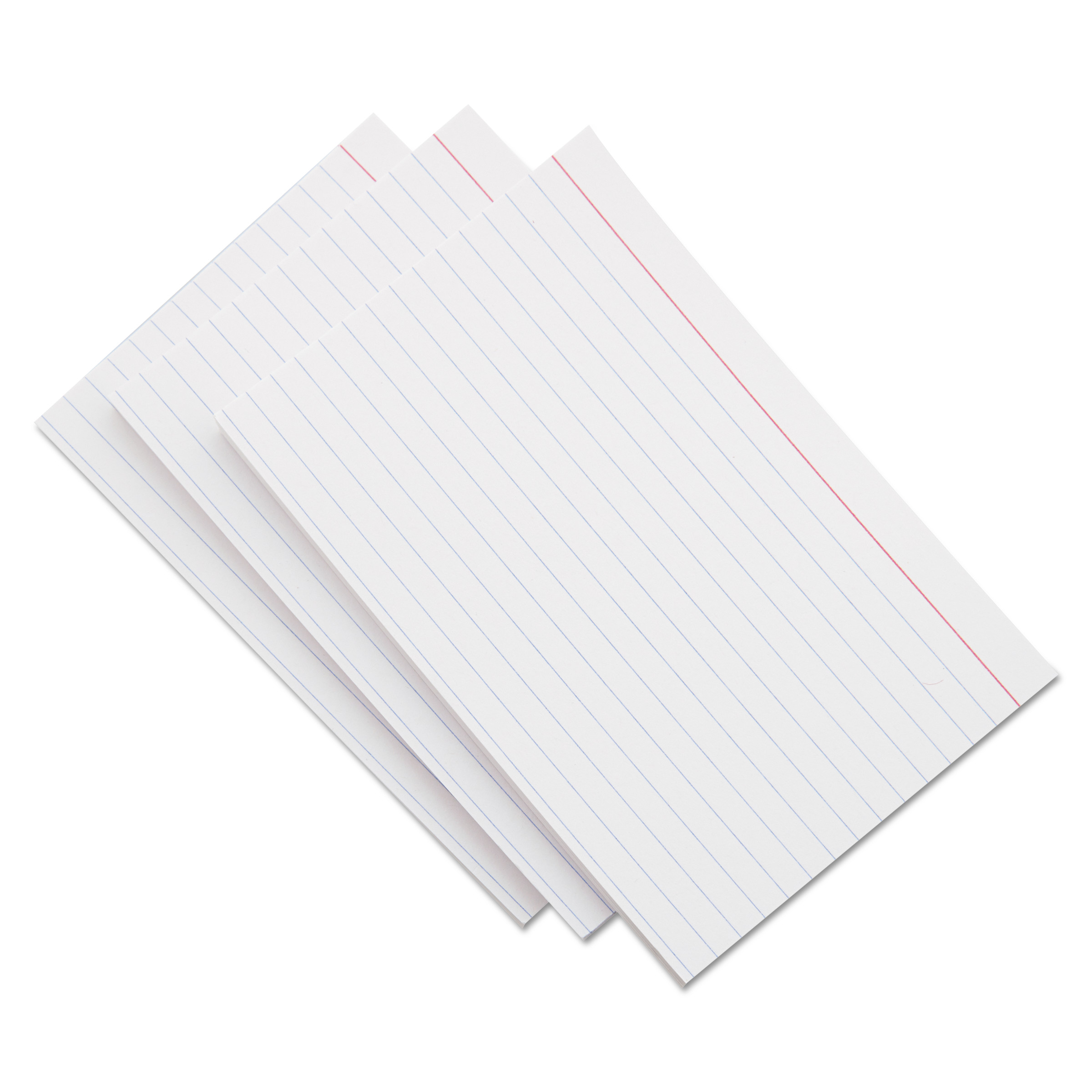 Universal Unruled Index Cards 5 x 8 White 100/Pack