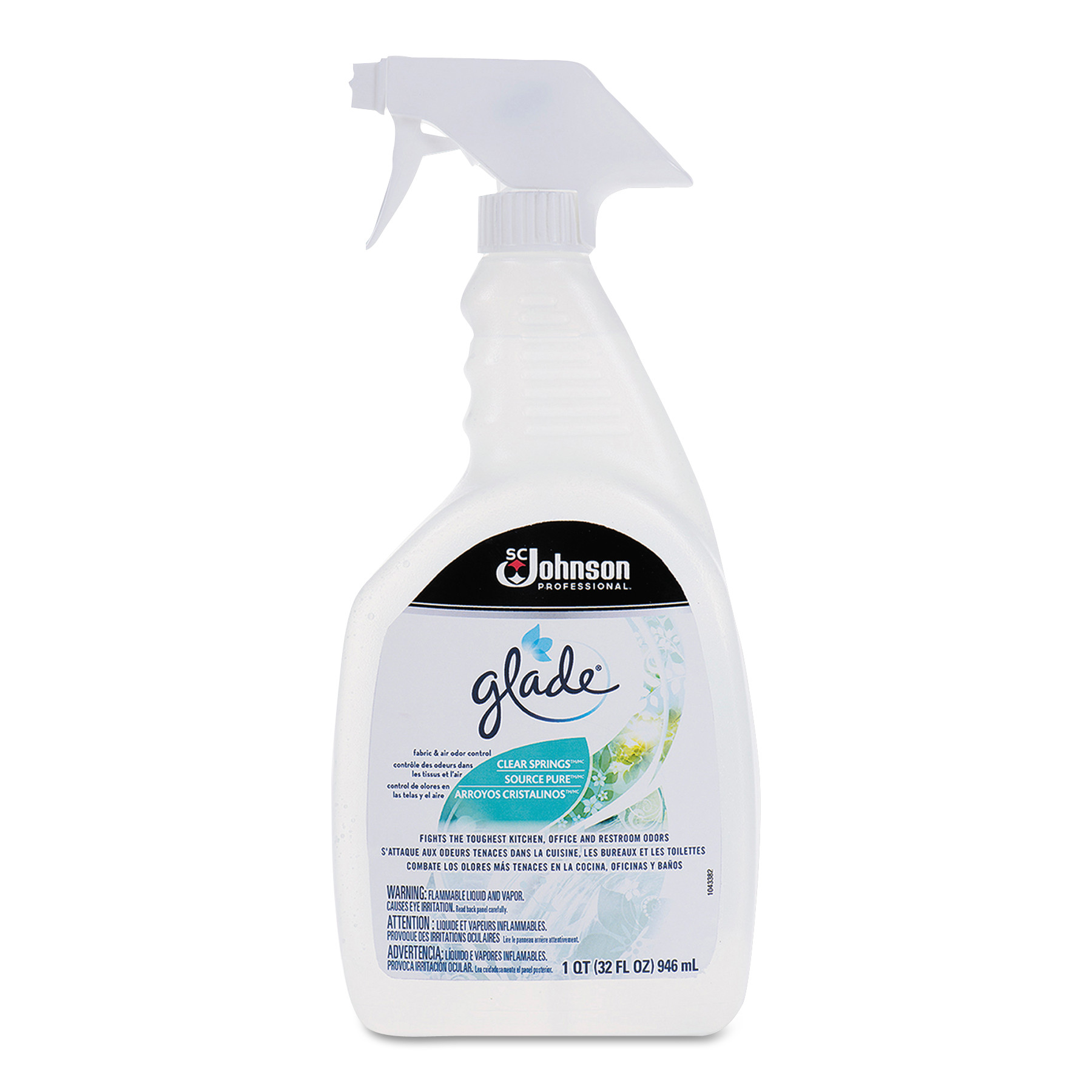  Glade 699158 Fabric & Air Spray, Clear Springs, 32 oz (SJN699158EA) 