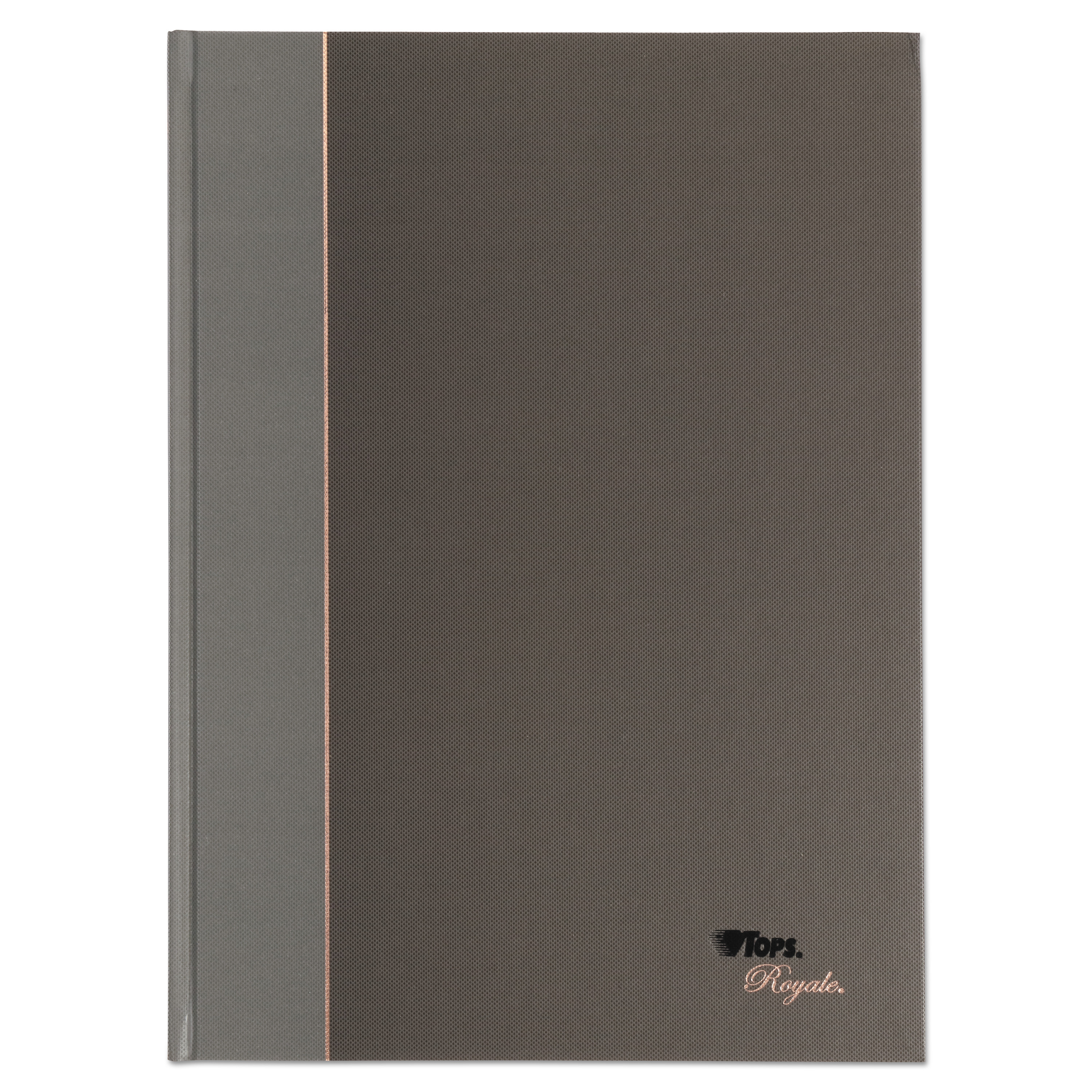 TOPS 25232 Royale Casebound Business Notebook, College, Black/Gray, 11.75 x 8.25, 96 Sheets (TOP25232) 