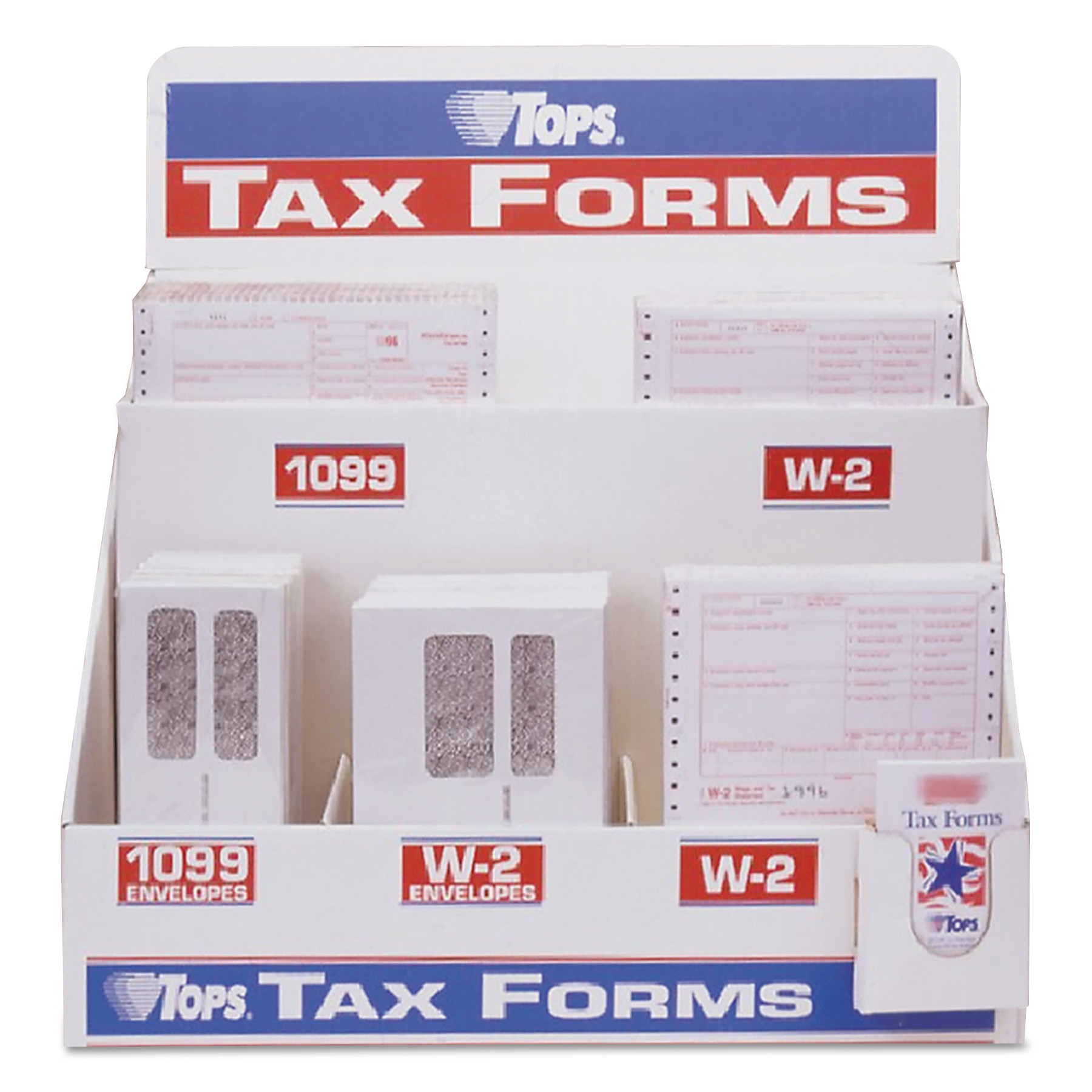  TOPS TAXDL6 Six-Part W-2 Tax Form Floor Display, Plastic (TOPTAXDL6) 
