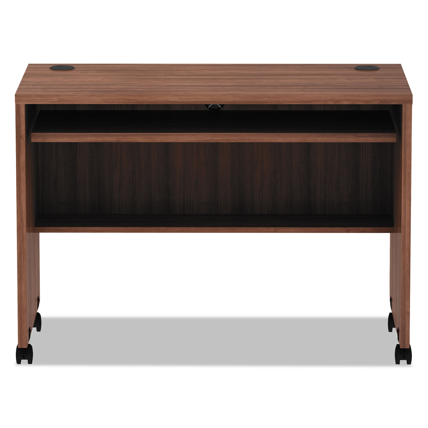 Alera Valencia Series Mobile Workstation Desk, 41.38 x 23.63 x 30, Mod Walnut